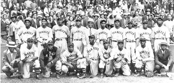 vintage black yankees NLBM baseball jersey