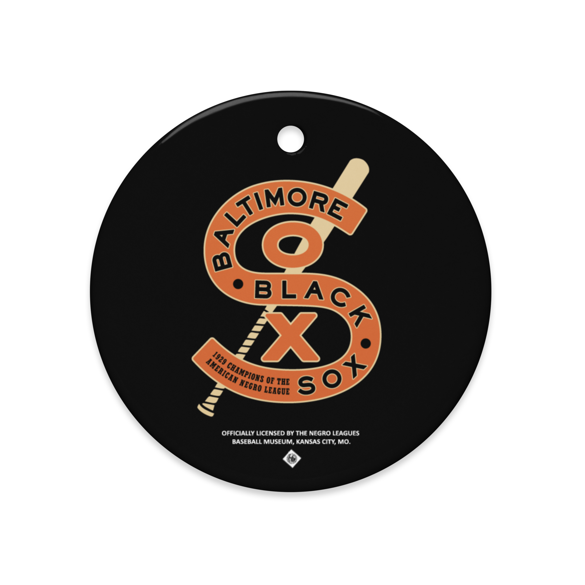 Baltimore Black Sox 1929 League Champions - Ceramic 2-Sided Ornament