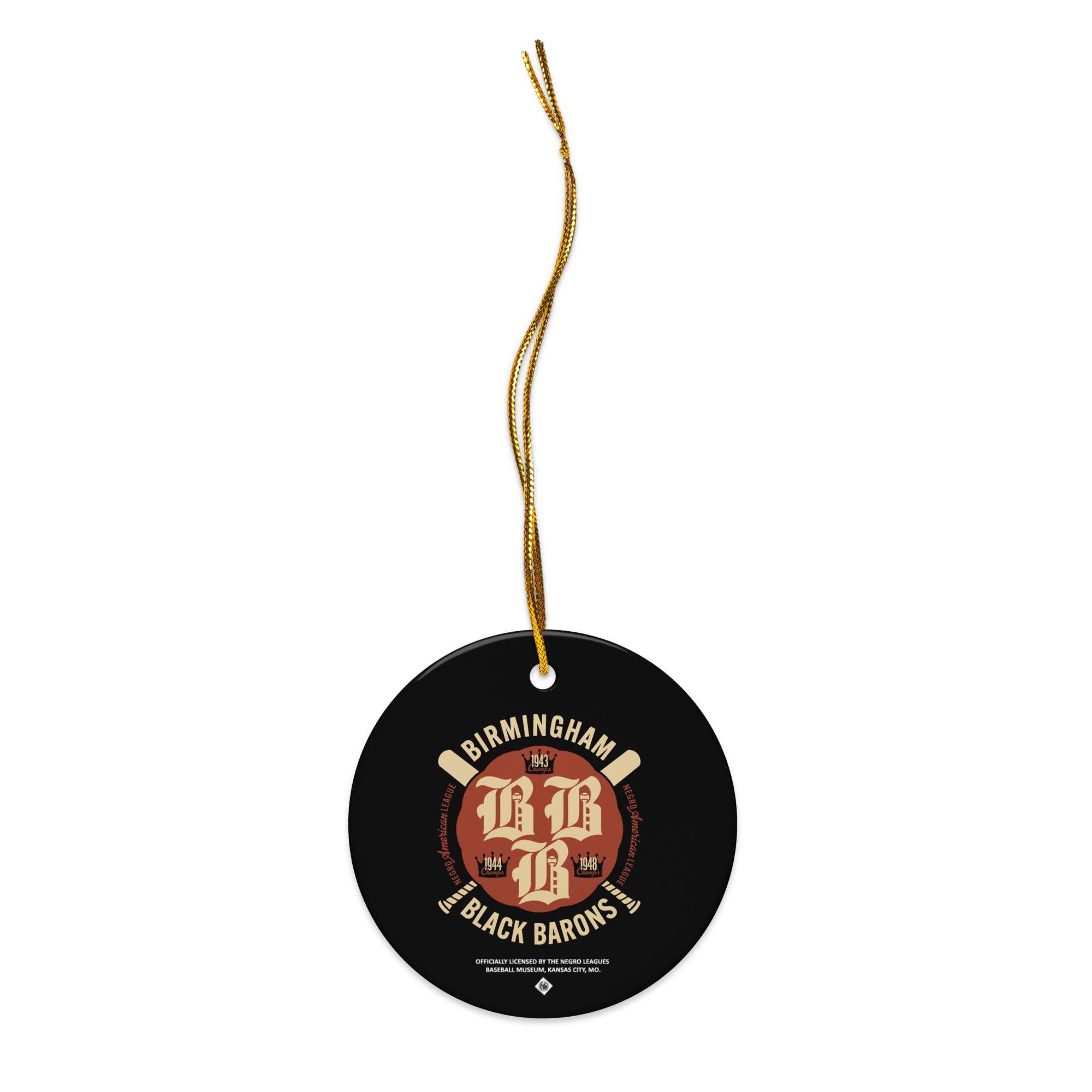 Champions Birmingham Black Barons - Ceramic 2-Sided Ornament