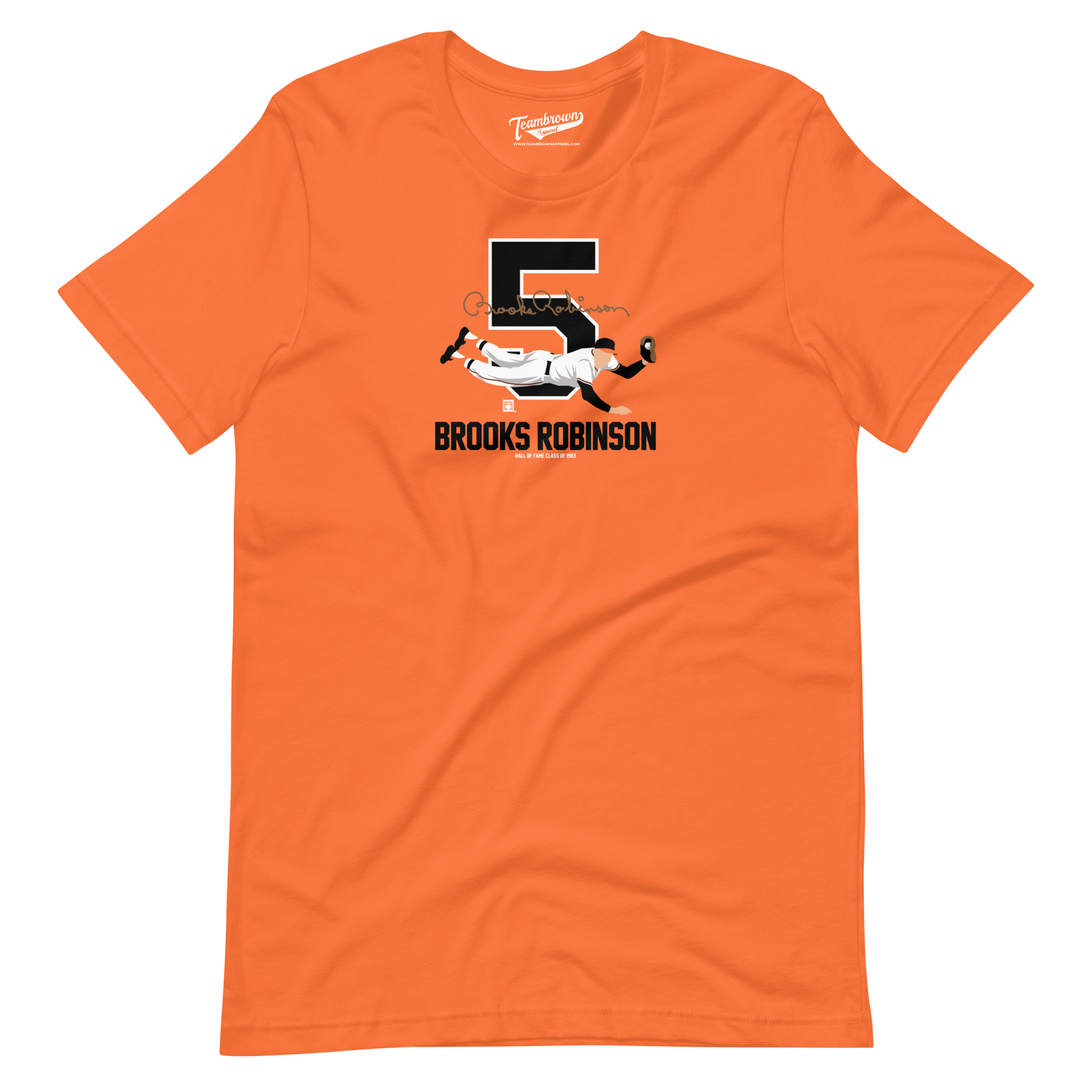 Baseball Hall of Fame Members - Brooks Robinson - Silhouette - Unisex T-Shirt