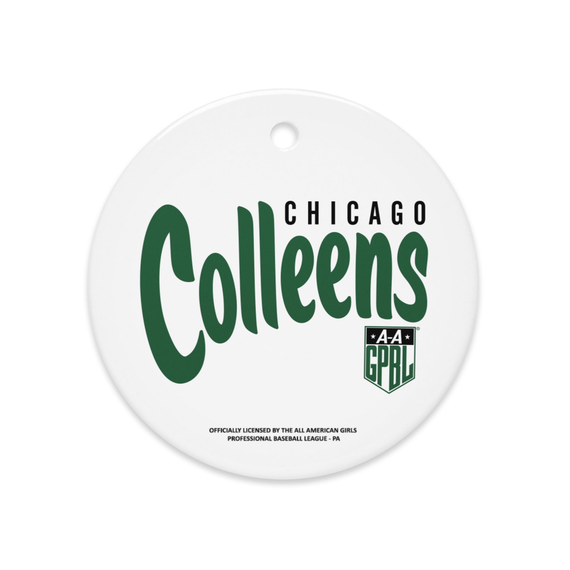 Chicago Colleens - Classic Color - Ceramic 2-Sided Ornament