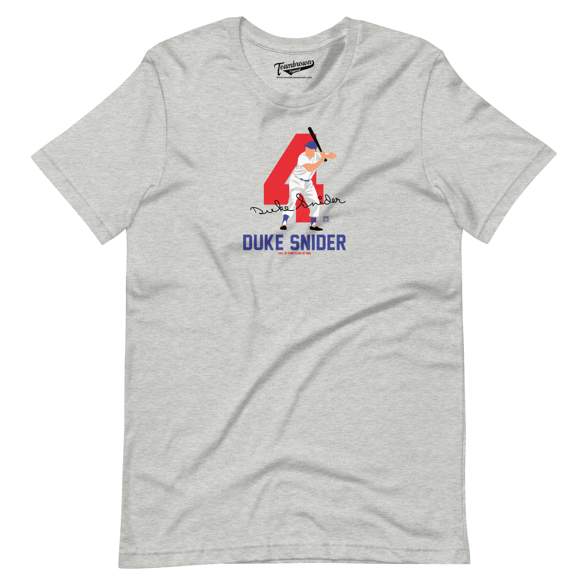 Baseball Hall of Fame Members - Duke Snider - Silhouette - Unisex T-Shirt
