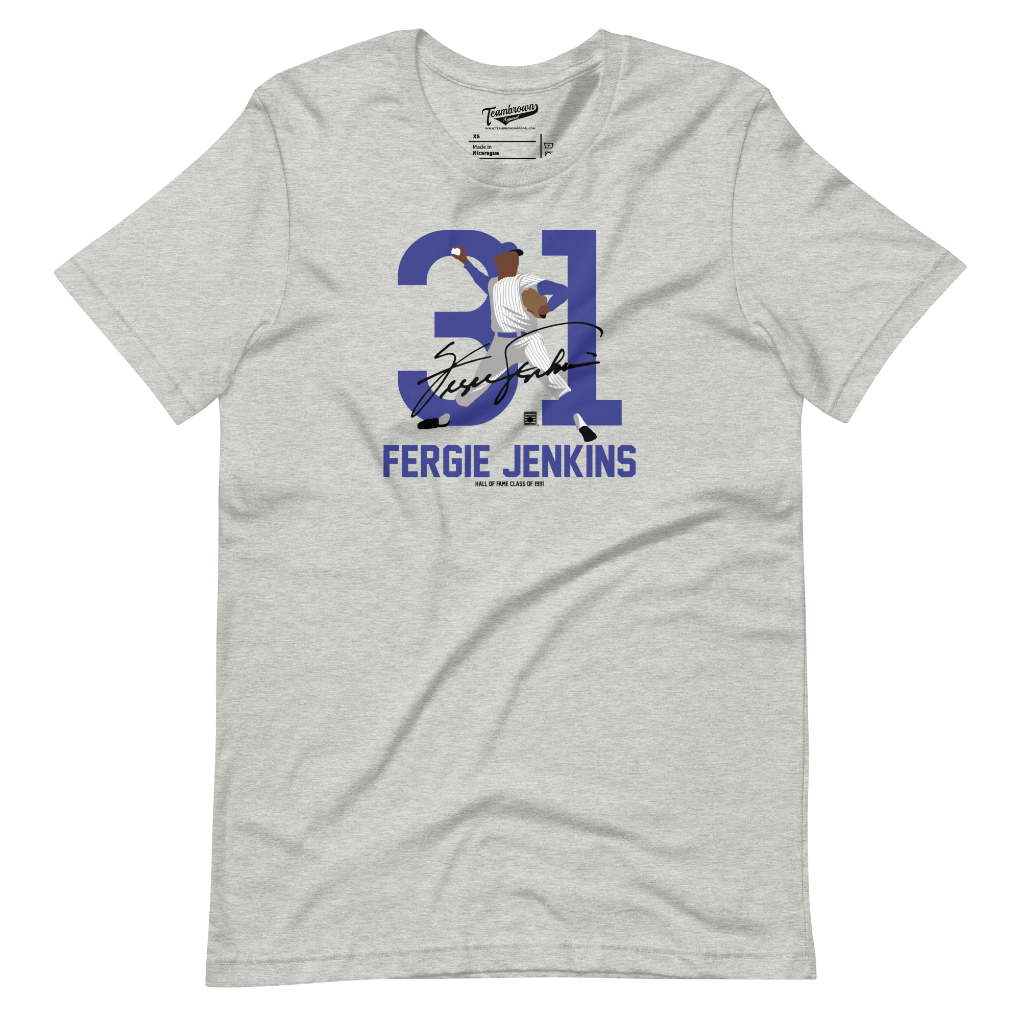 Baseball Hall of Fame Members - Fergie Jenkins - Silhouette - Unisex T-Shirt