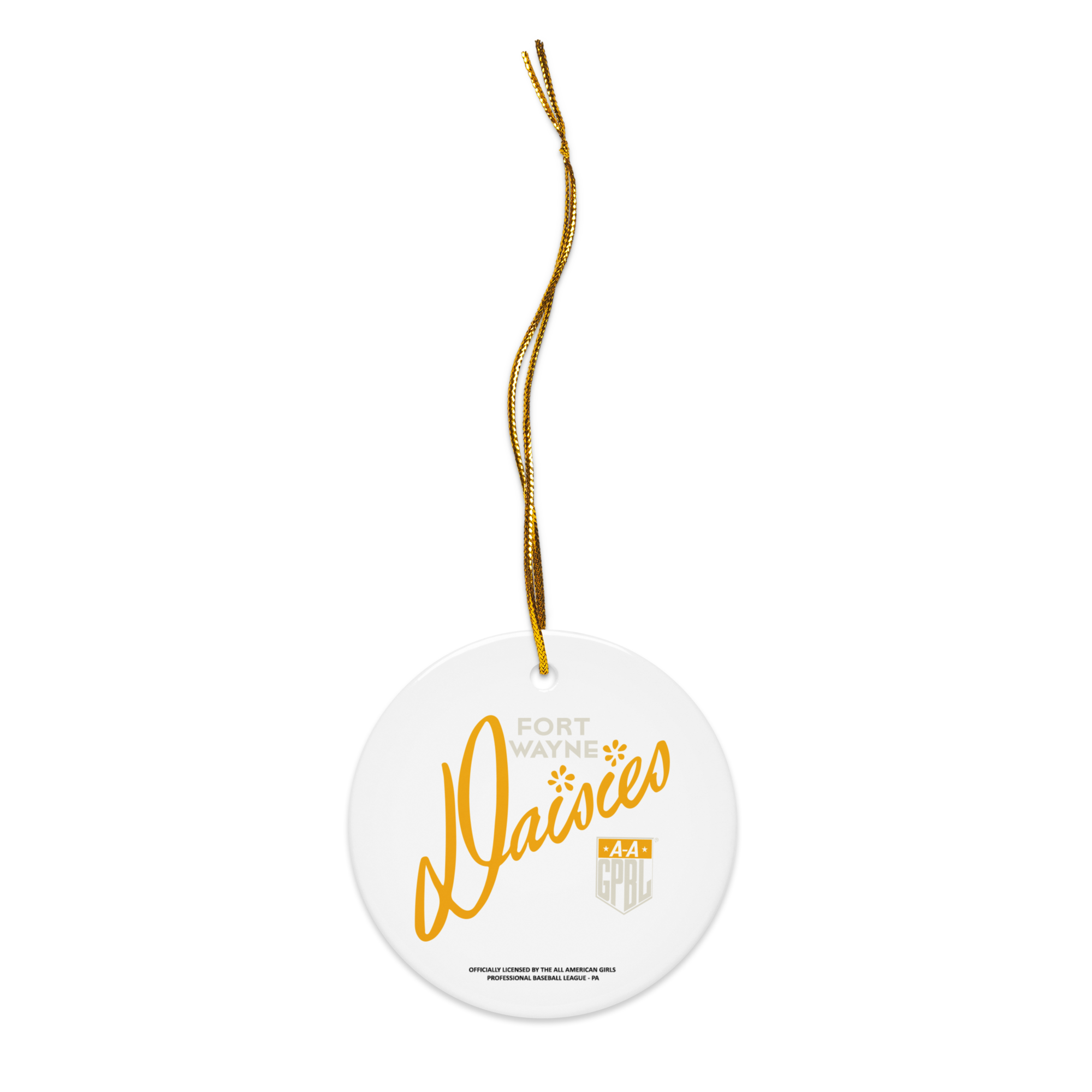 Fort Wayne Daisies - Classic Color - Ceramic 2-Sided Ornament