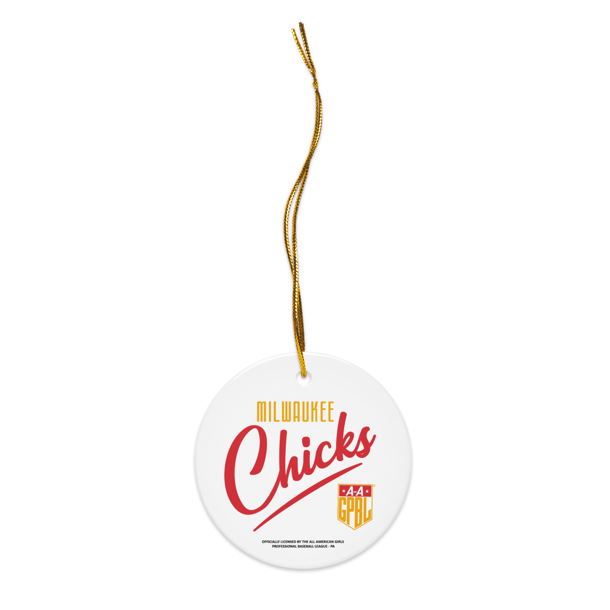 Milwaukee Chicks and Schnitts - Classic Color - Ceramic 2-Sided Ornament