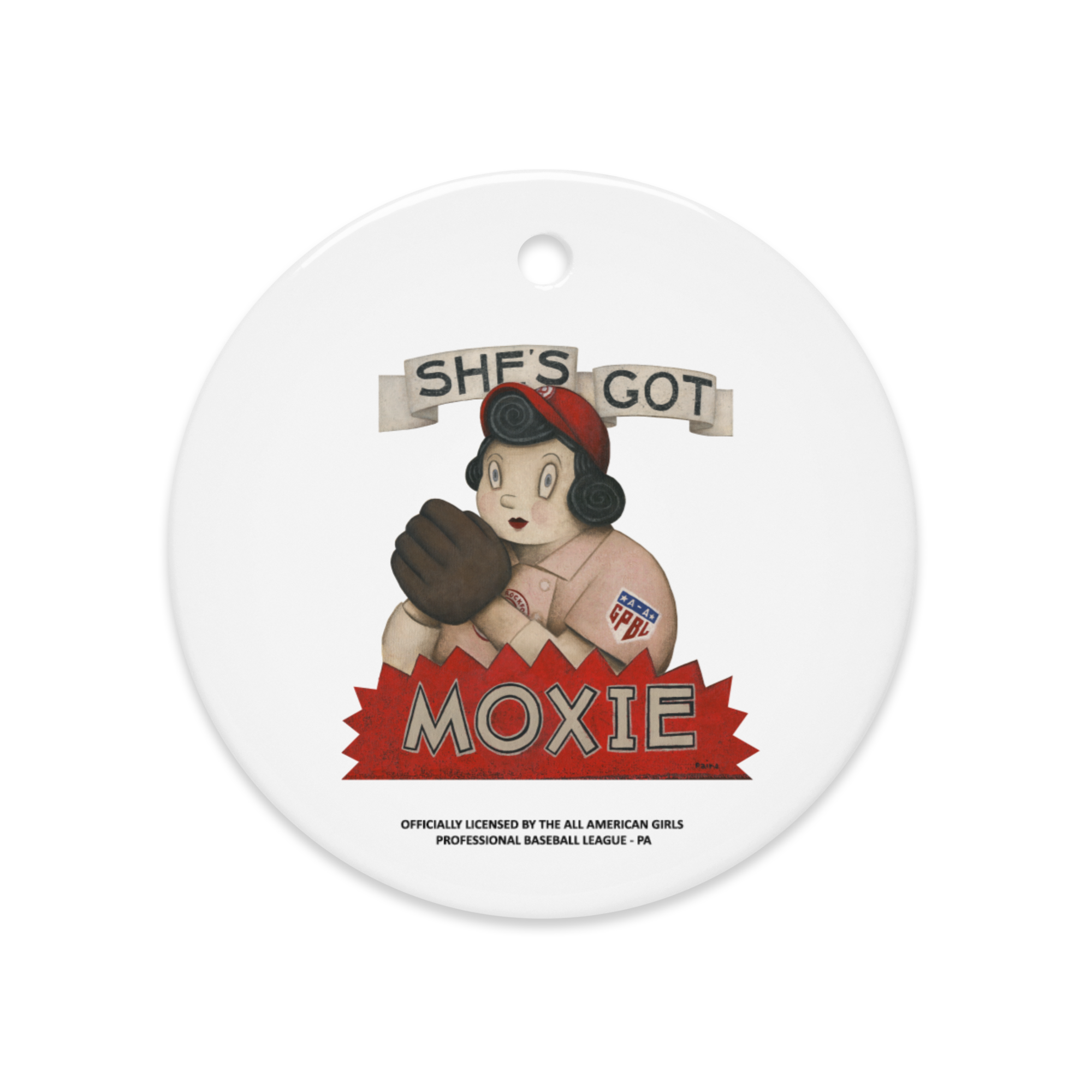Moxie - Ceramic 2-Sided Ornament