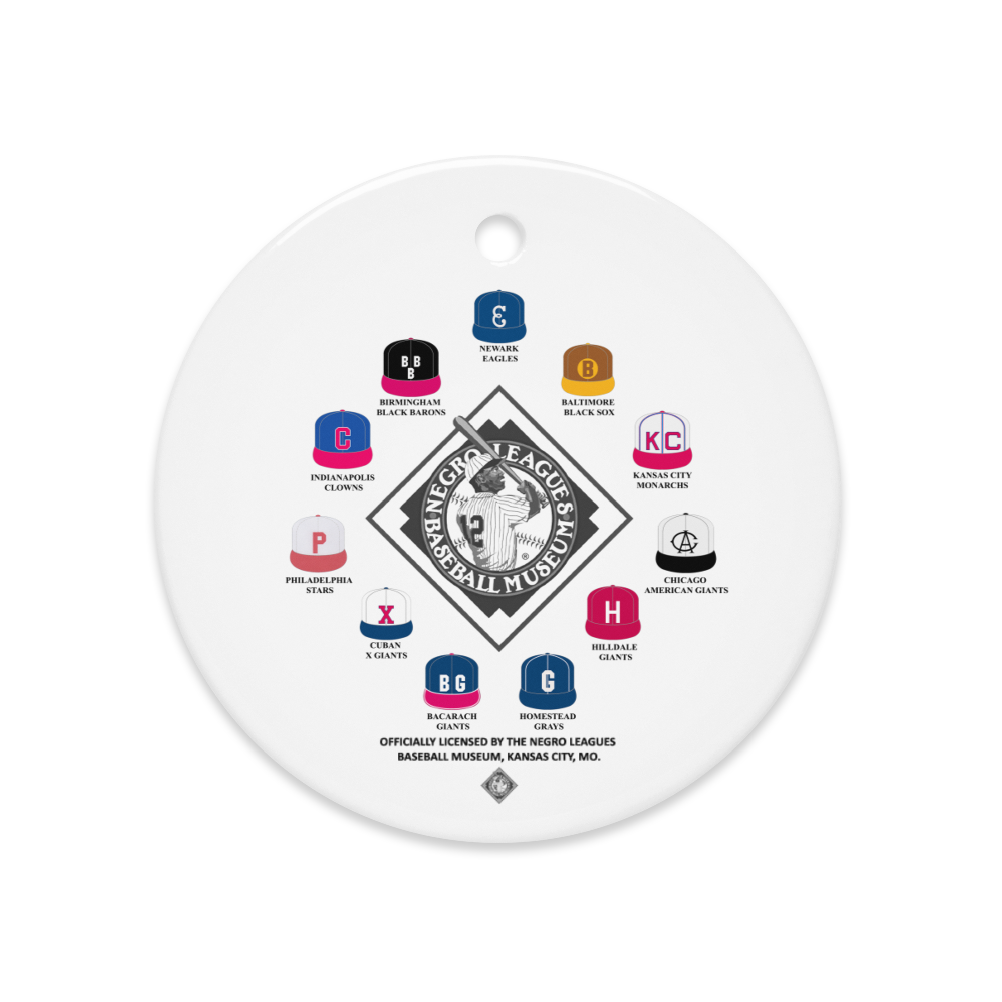 NLBM - Crown Collection - Ceramic 2-Sided Ornament