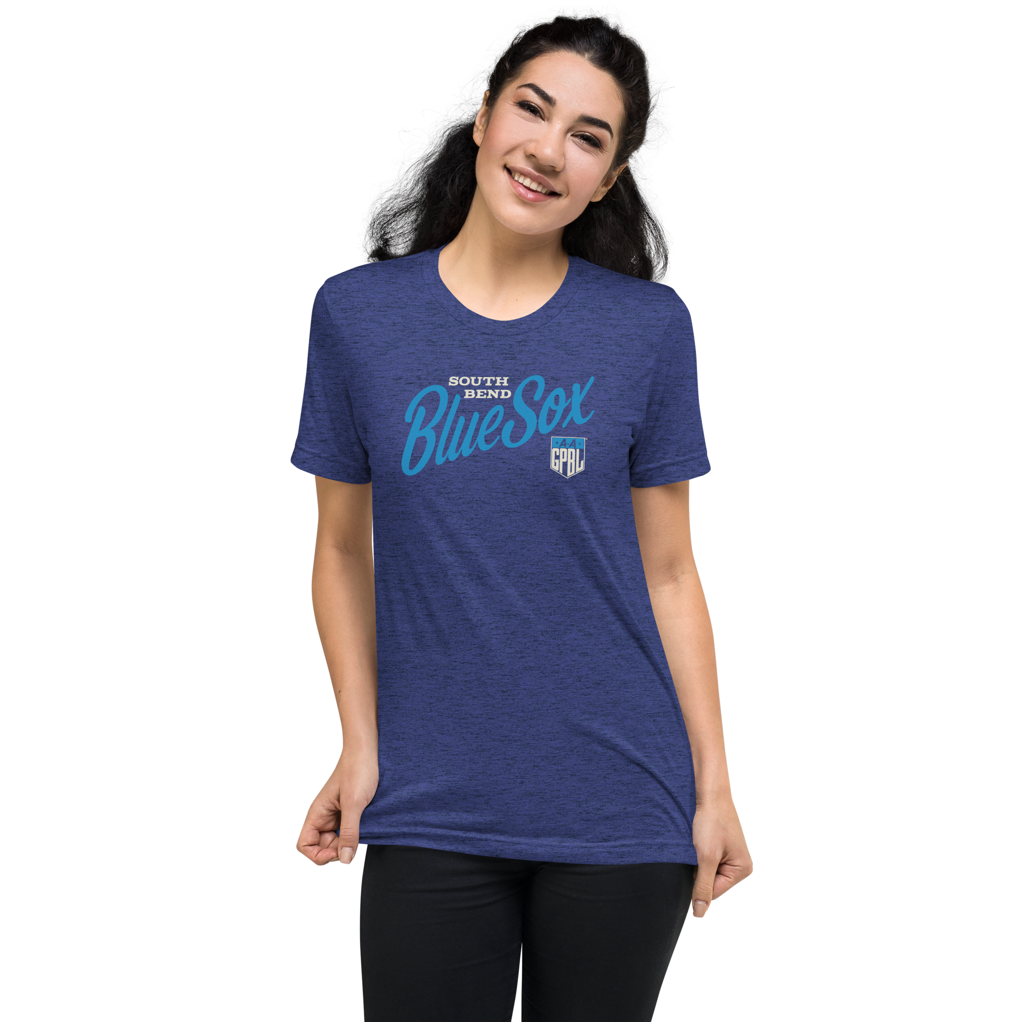 South Bend Blue Sox - Classic Color - Triblend T-Shirt