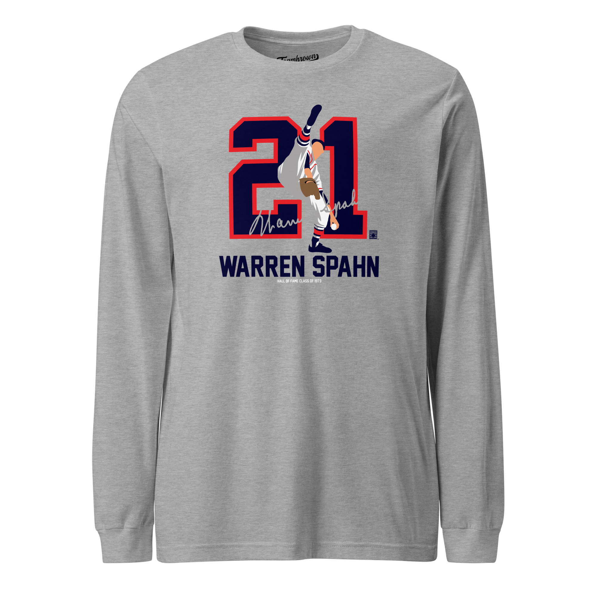 Baseball Hall of Fame Members - Warren Spahn - Unisex Long Sleeve Shirt