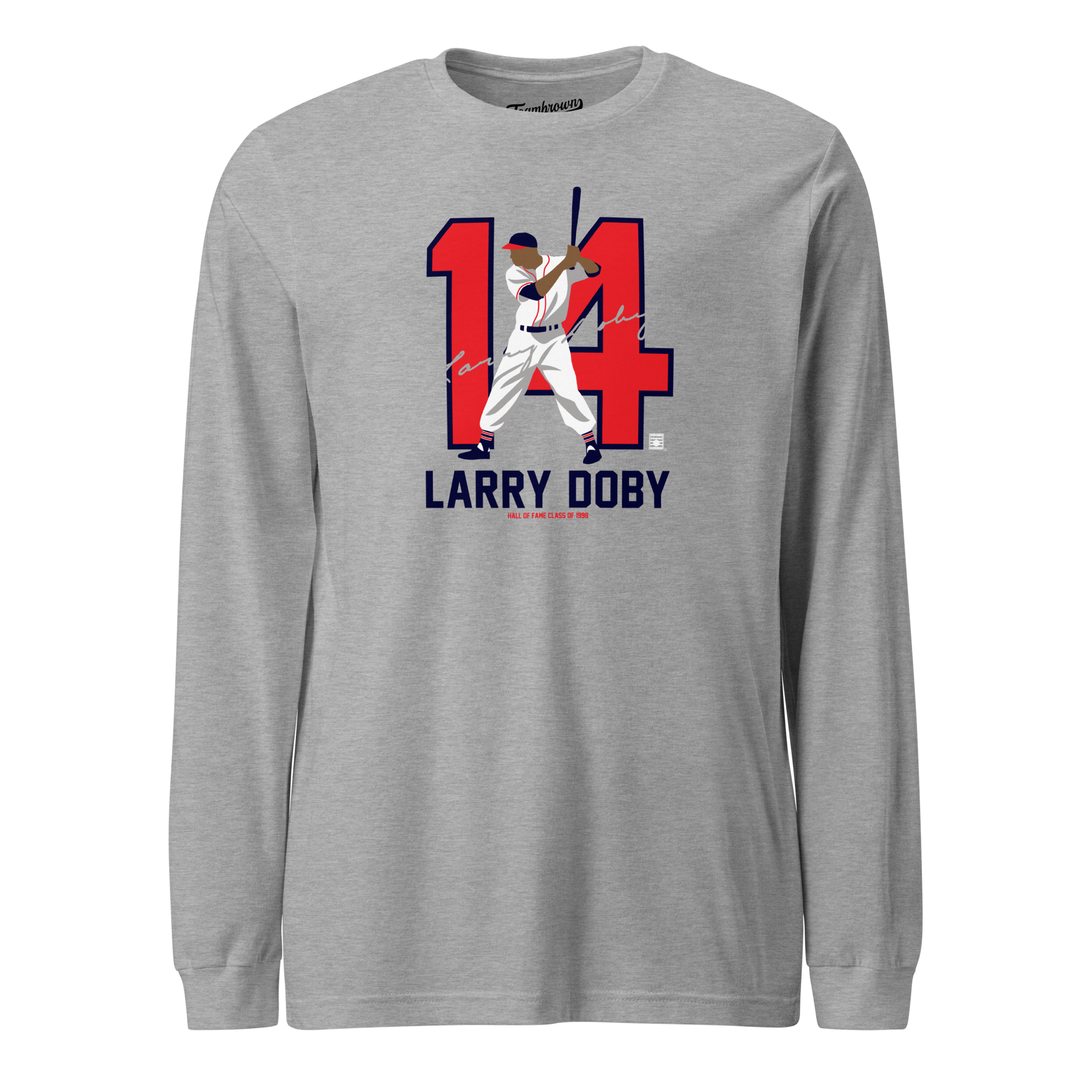 Baseball Hall of Fame Members - Larry Doby - Silhouette - Unisex Long Sleeve Shirt