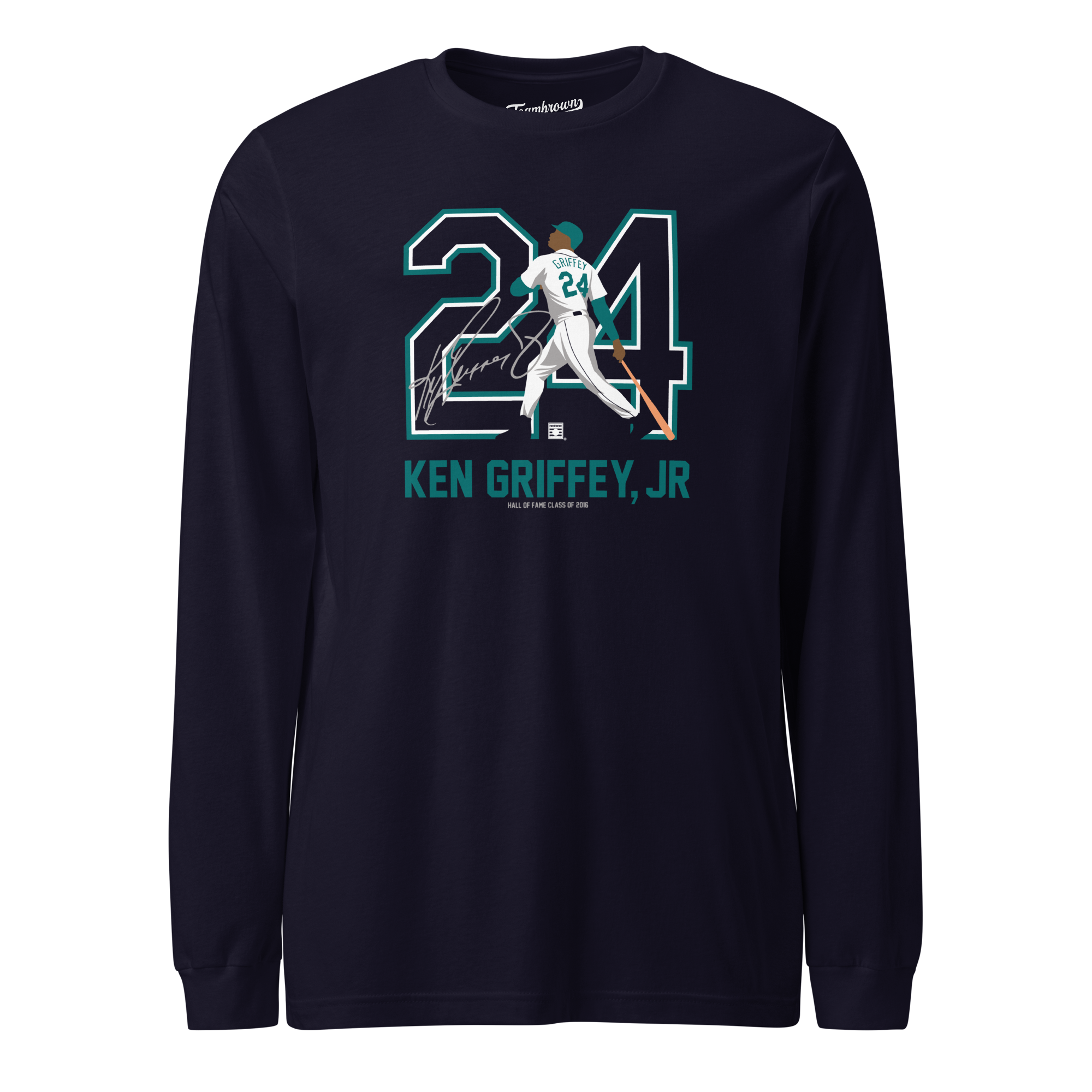Baseball Hall of Fame Members - Ken Griffey Jr. - Silhouette - Unisex Long Sleeve Shirt