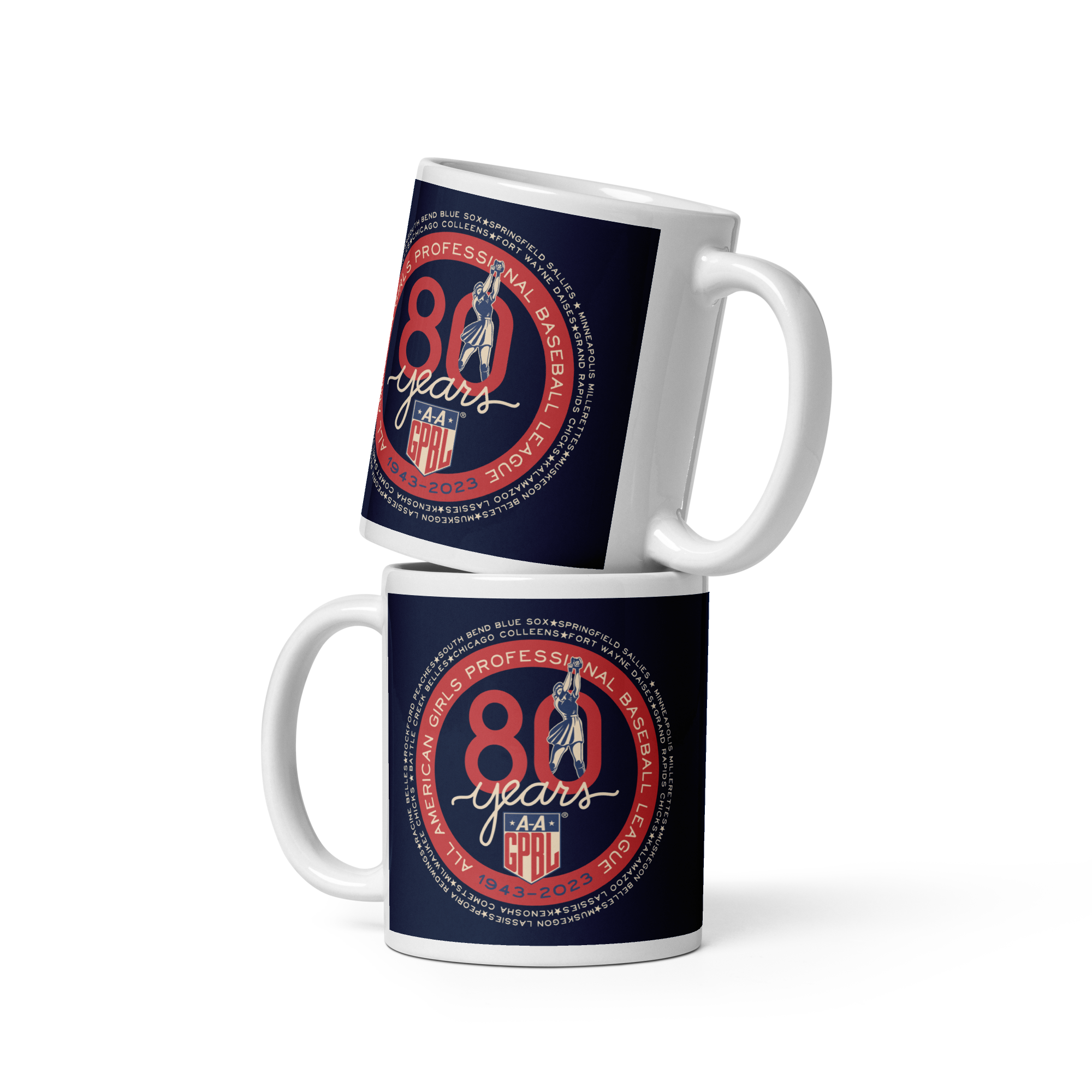 AAGPBL 80th Anniversary - 1943 - 2023 - Mug (11oz)