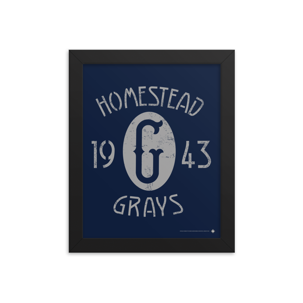 Homestead Grays / Griffith Stadium 1943 Champions - Giclée-Print Framed | Officially Licensed - NLBM
