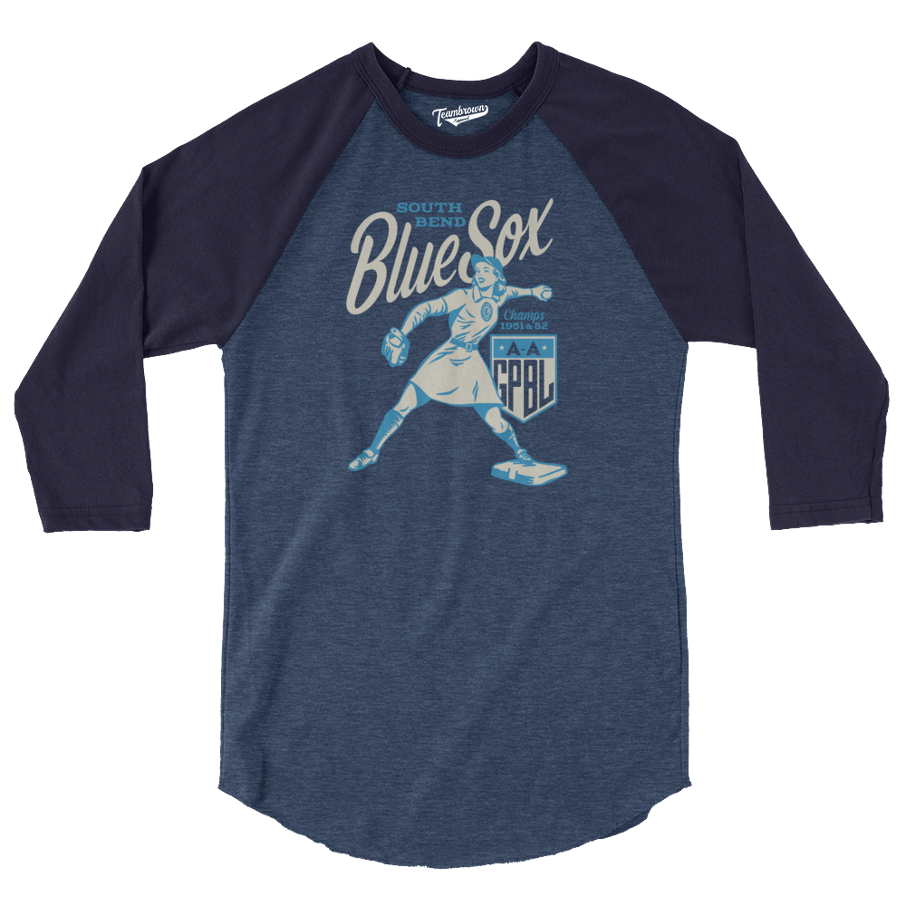 Diamond - South Bend Blue Sox - Baseball Shirt | Officially Licensed - AAGPBL