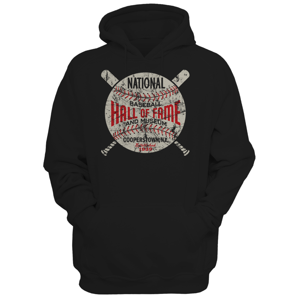 Baseball Hall of Fame Circle Logo - Unisex Premium Hoodie | Officially Licensed - National Baseball Hall of Fame and Museum