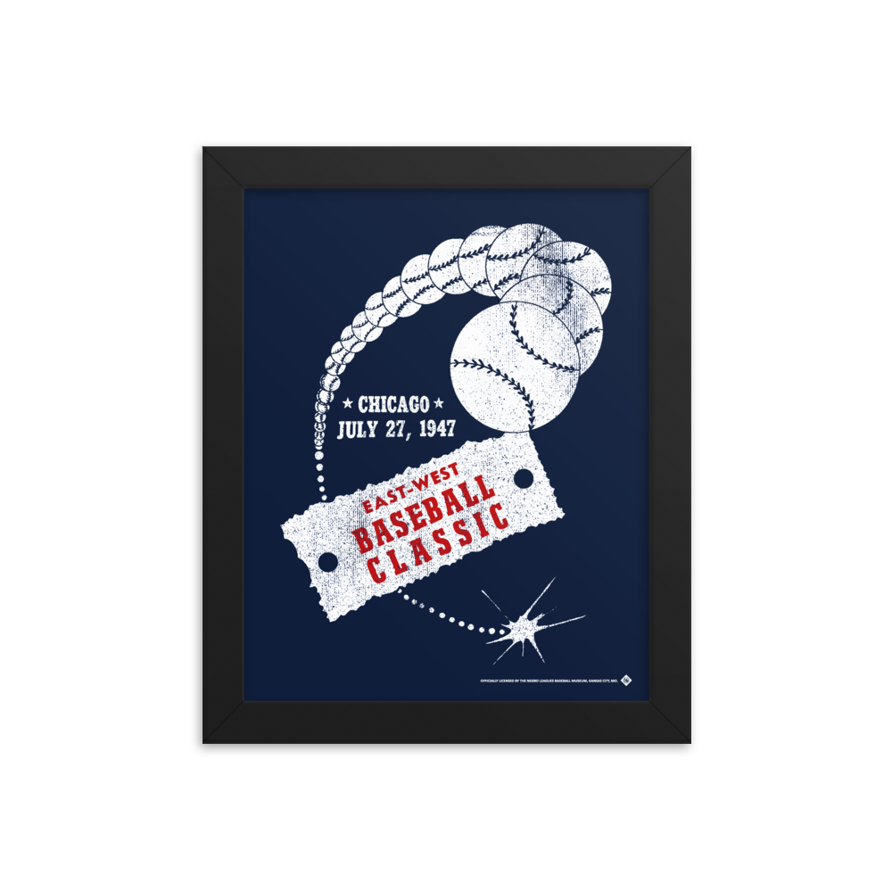 1933 East vs West All Star Game - Giclée-Print Framed | Officially Licensed - NLBM