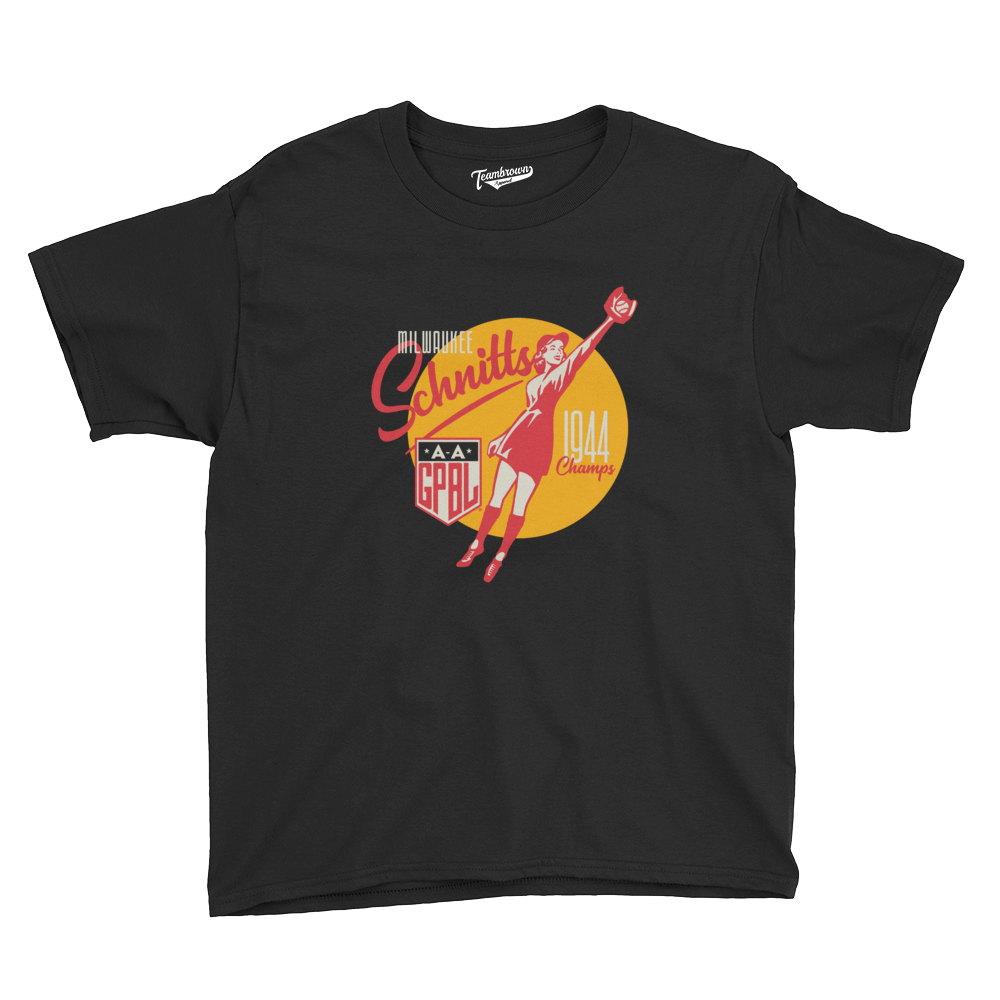 Diamond - Milwaukee Schnitts Kids T-Shirt | Officially Licensed - AAGPBL