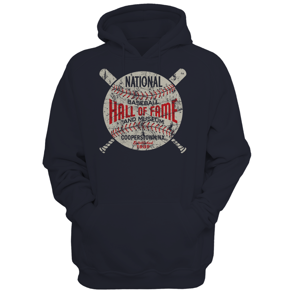 Baseball Hall of Fame Circle Logo - Unisex Premium Hoodie | Officially Licensed - National Baseball Hall of Fame and Museum