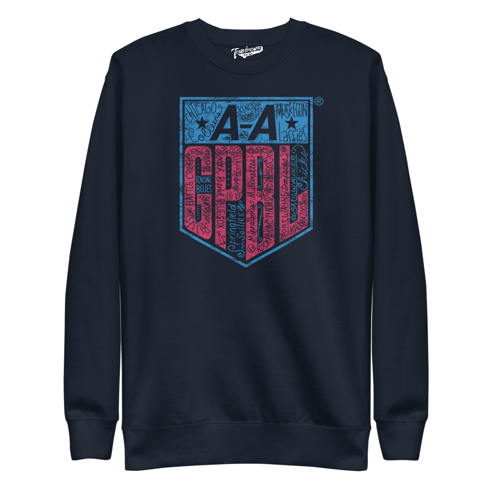 AAGPBL 1943-1954 - Pullover Crewneck | Officially Licensed - AAGPBL