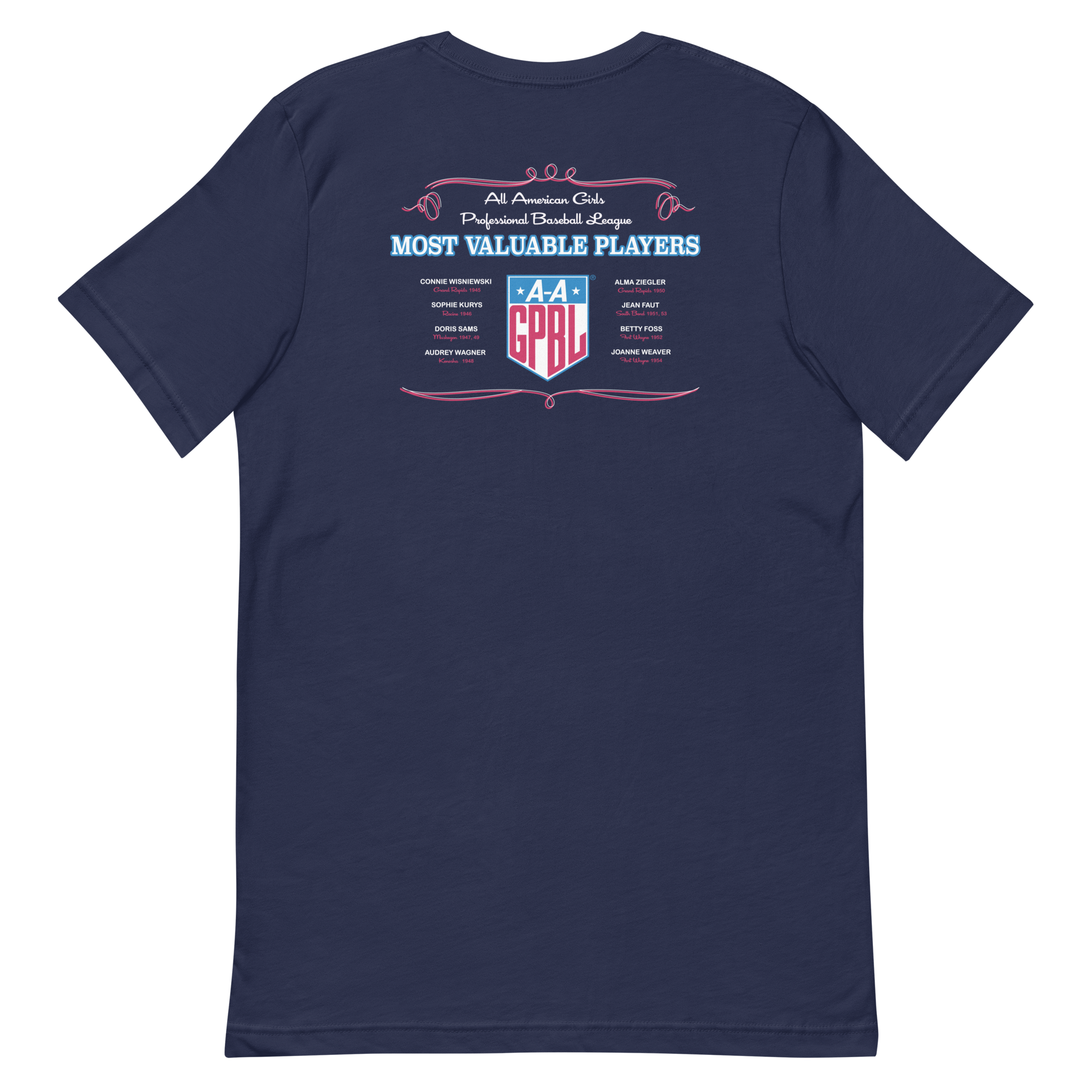 AAGPBL Most Valuable Players - Unisex T-Shirt