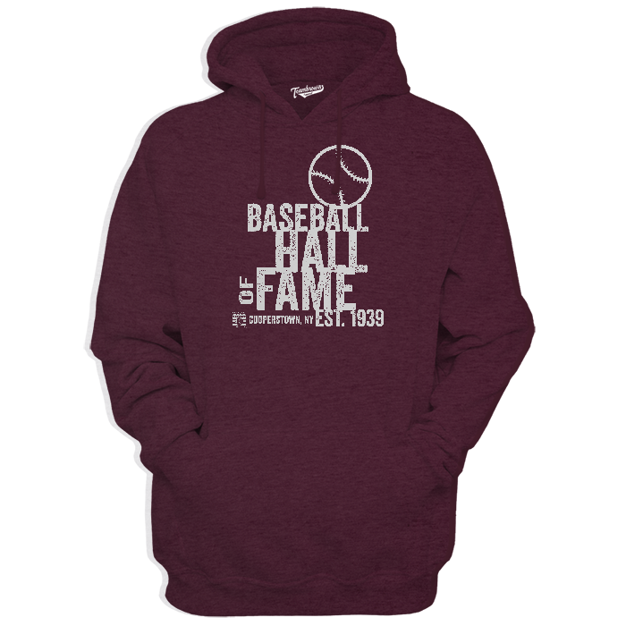Baseball Hall of Fame Retro Maroon