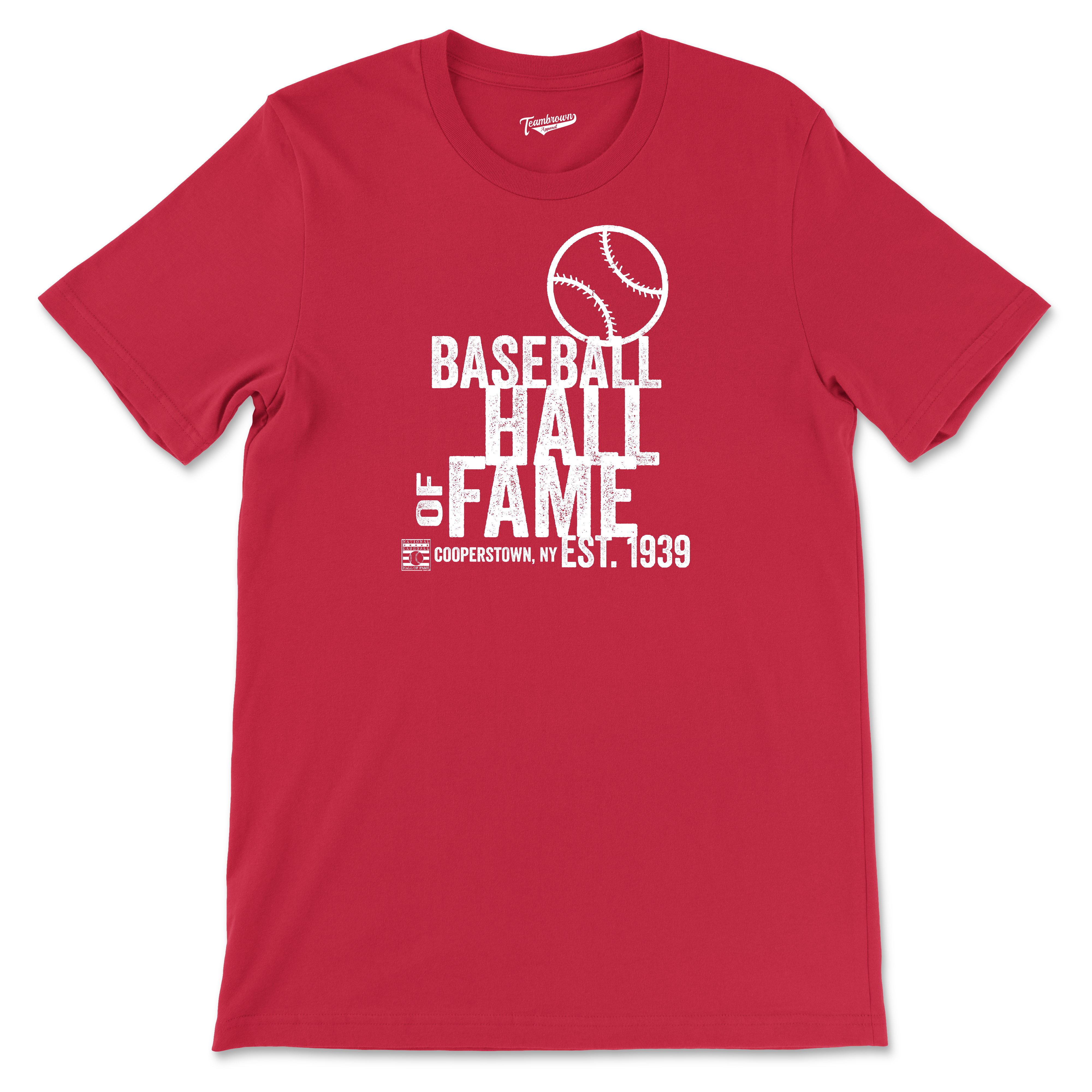 Baseball Hall of Fame Retro Red