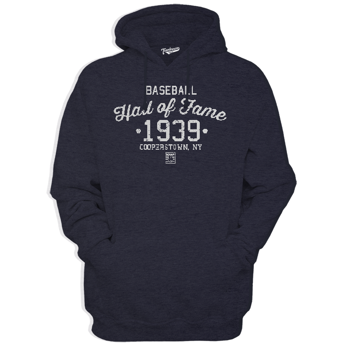 Base ball Hall of Fame Hoodie Navy
