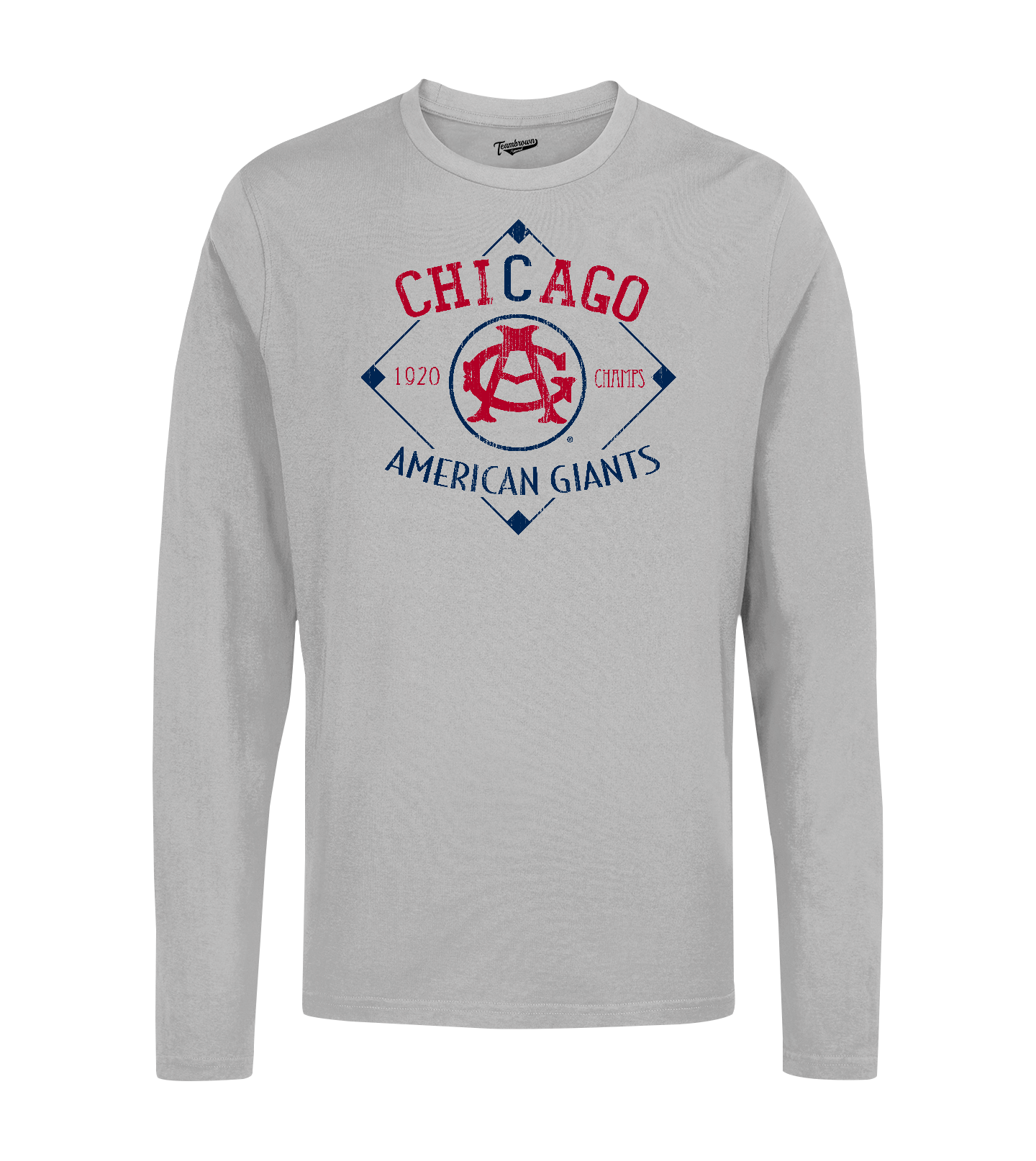 Unisex Teambrown Chicago American Giants Champions Collection Longsleeve  Baseball Shirt