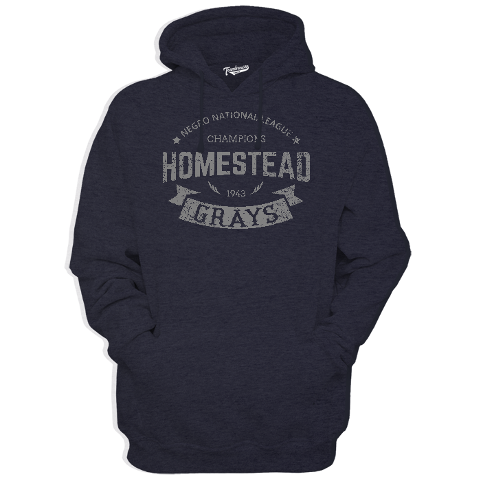 1943 Homestead Grays Hoodie Teambrown NLBM Apparel