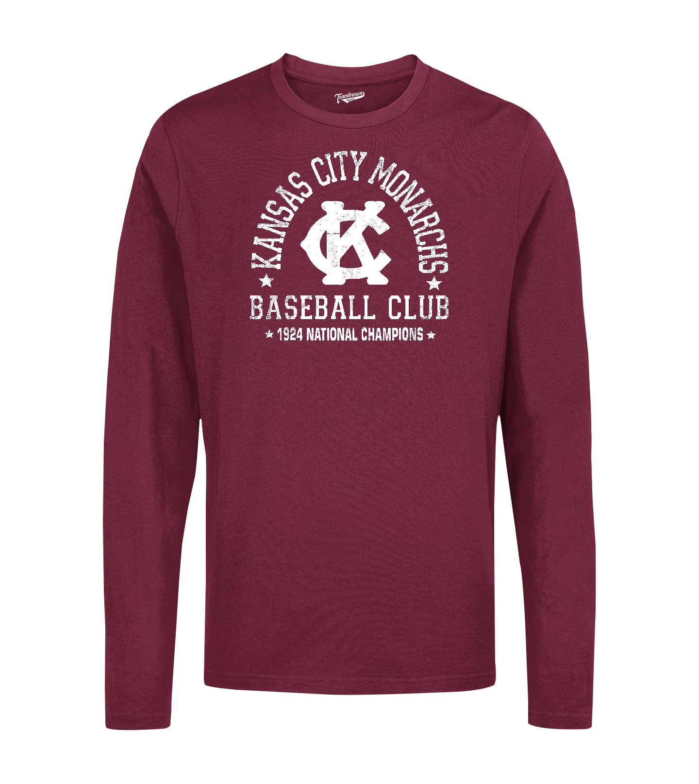 1924 Champions - Kansas City Monarchs - Unisex Long Sleeve Crew T-Shirt | Officially Licensed - NLBM