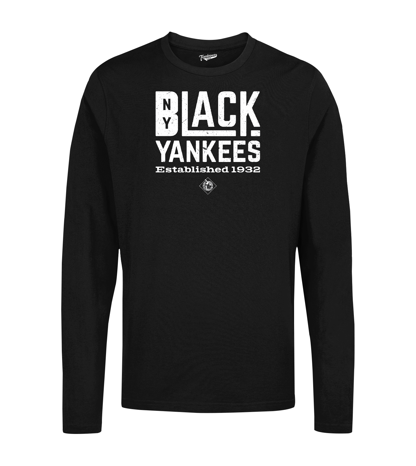 Officially Licensed - NLBM New York Black Yankees Long Sleeve Shirt | Teambrown NLBM Apparel Black / Adult S / Long Sleeve T-Shirt