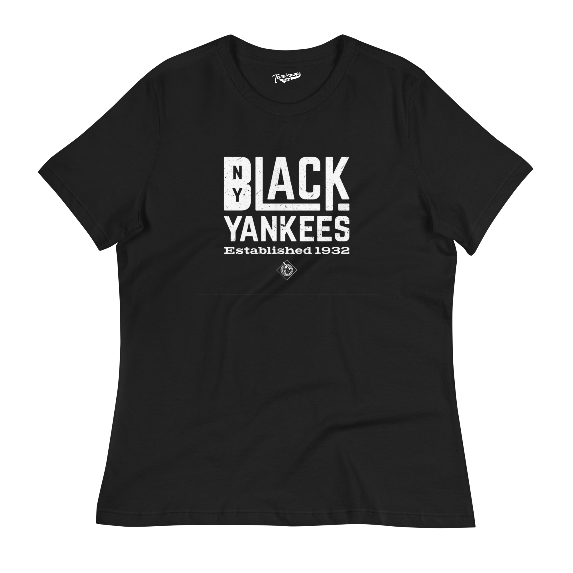 Officially Licensed NLBM Women s New York Black Yankees Shirt Teambrown Apparel Black Adult L Women s Relaxed Fit T Shirt
