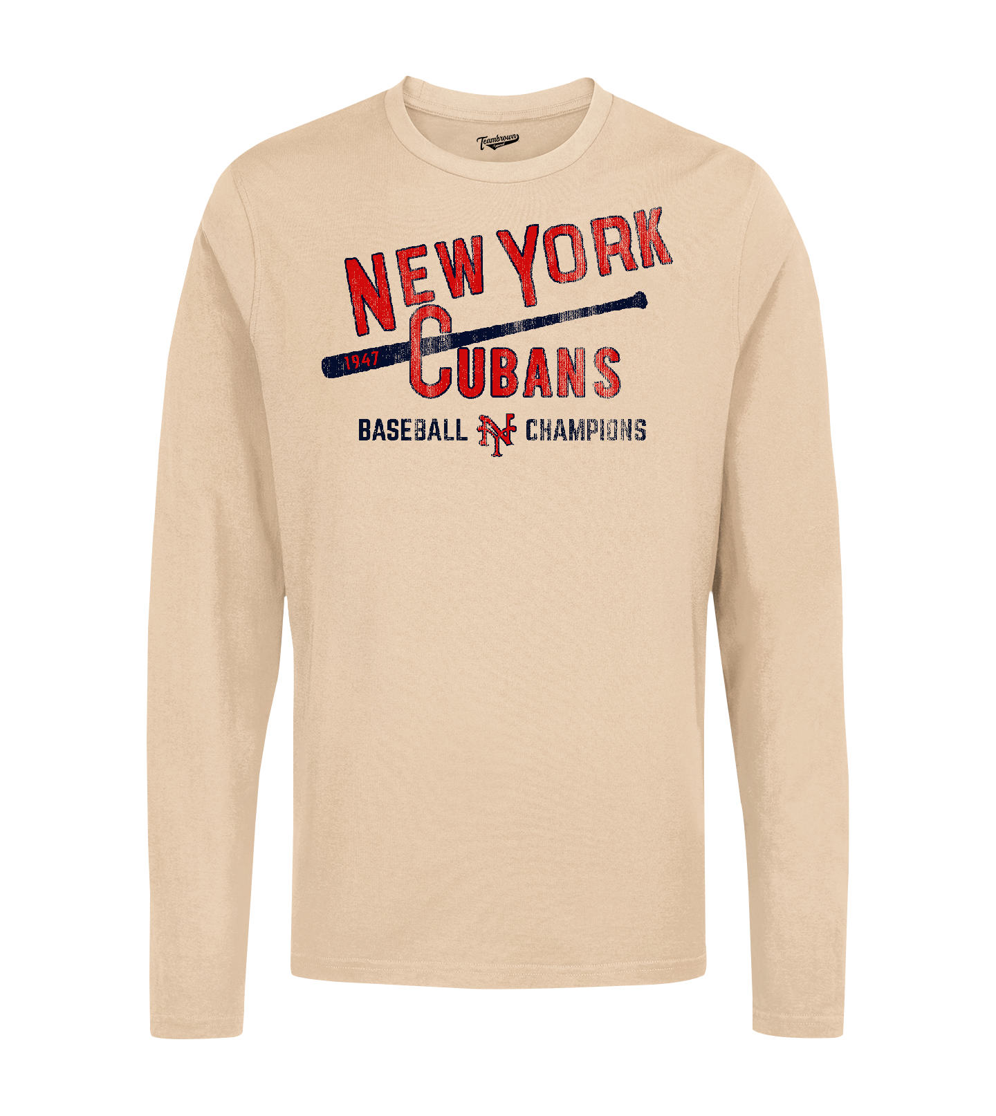1947 Champions - New York Cubans - Unisex Long Sleeve Crew T-Shirt | Officially Licensed - NLBM