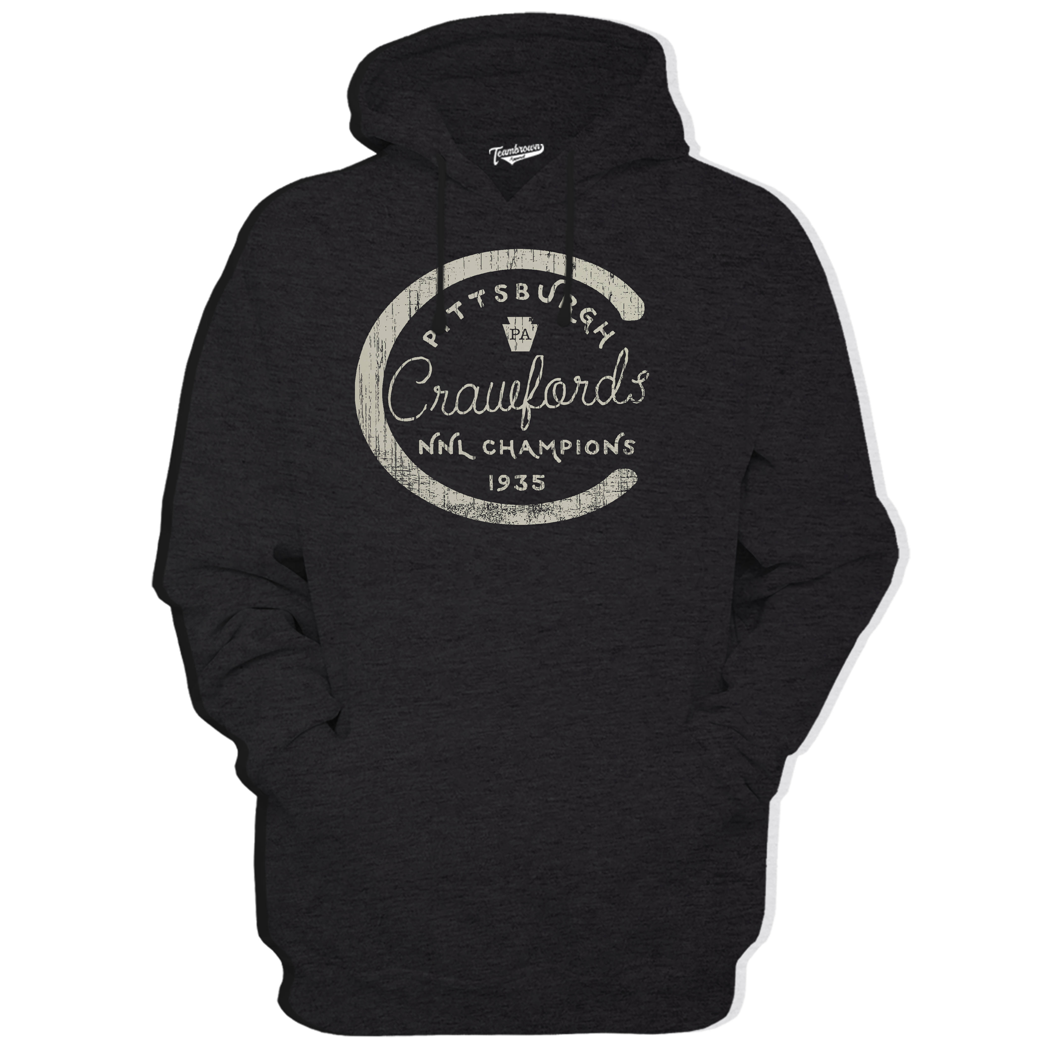 1935 Pittsburgh Crawfords Hoodie Teambrown Apparel1