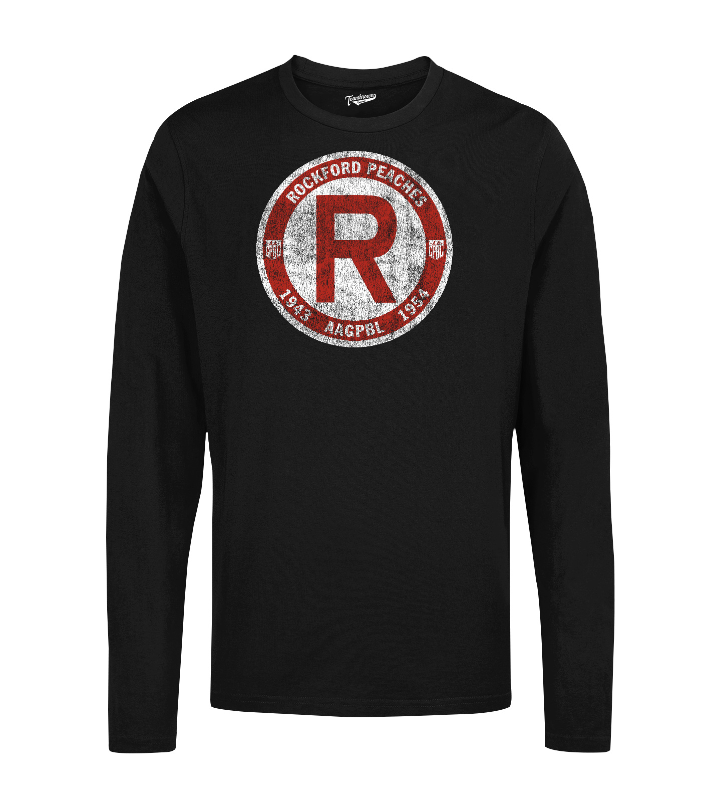 Rockford Peaches '43-'54 - Unisex Long Sleeve Crew T-Shirt | Officially Licensed - AAGPBL