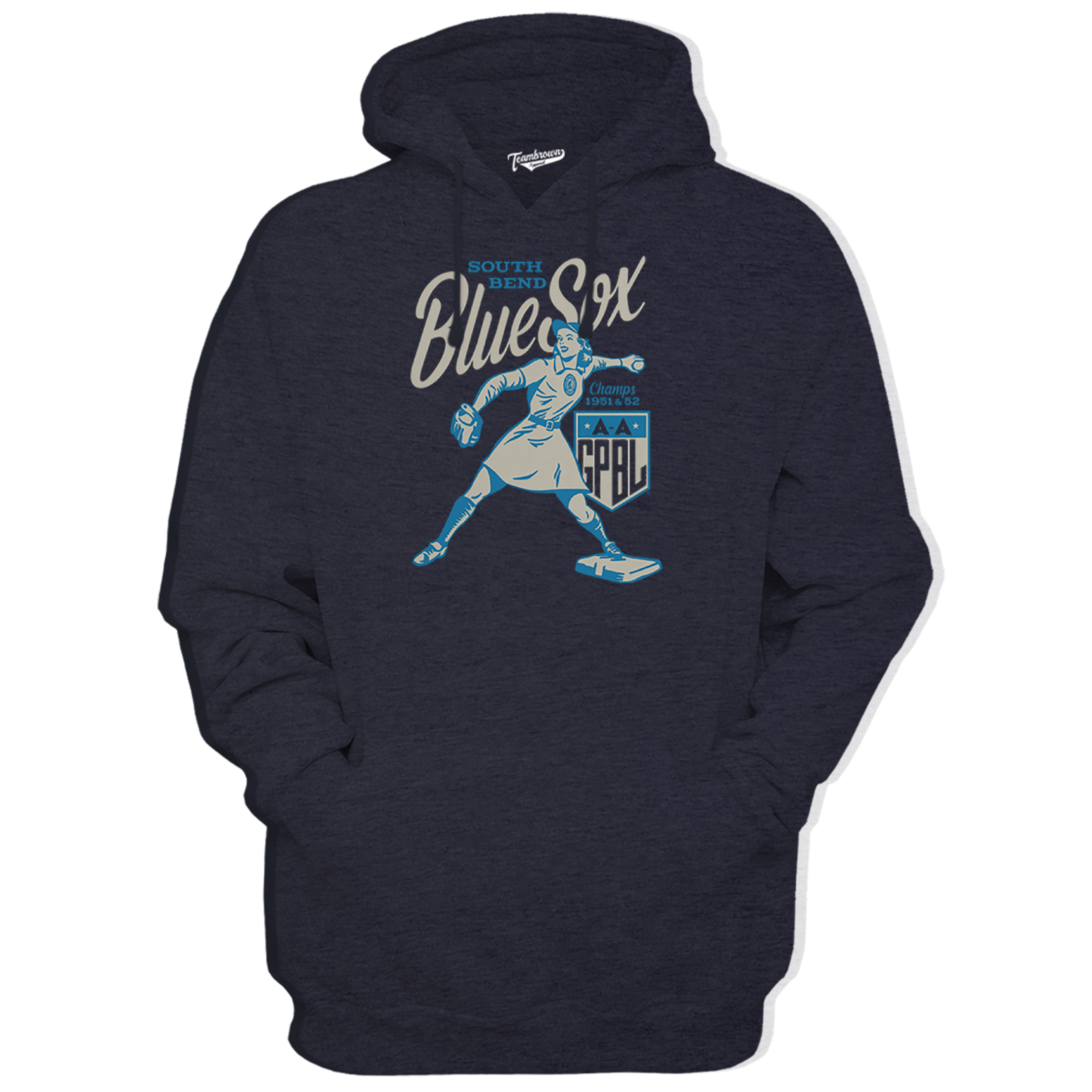 Diamond - South Bend Blue Sox Unisex Premium Hoodie | Officially Licensed - AAGPBL