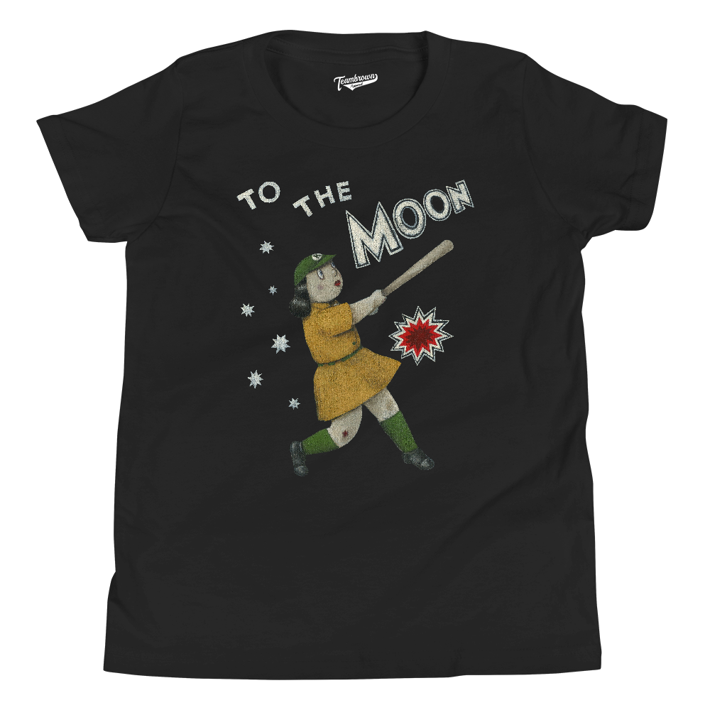 To The Moon - Kids T-Shirt | Officially Licensed - AAGPBL