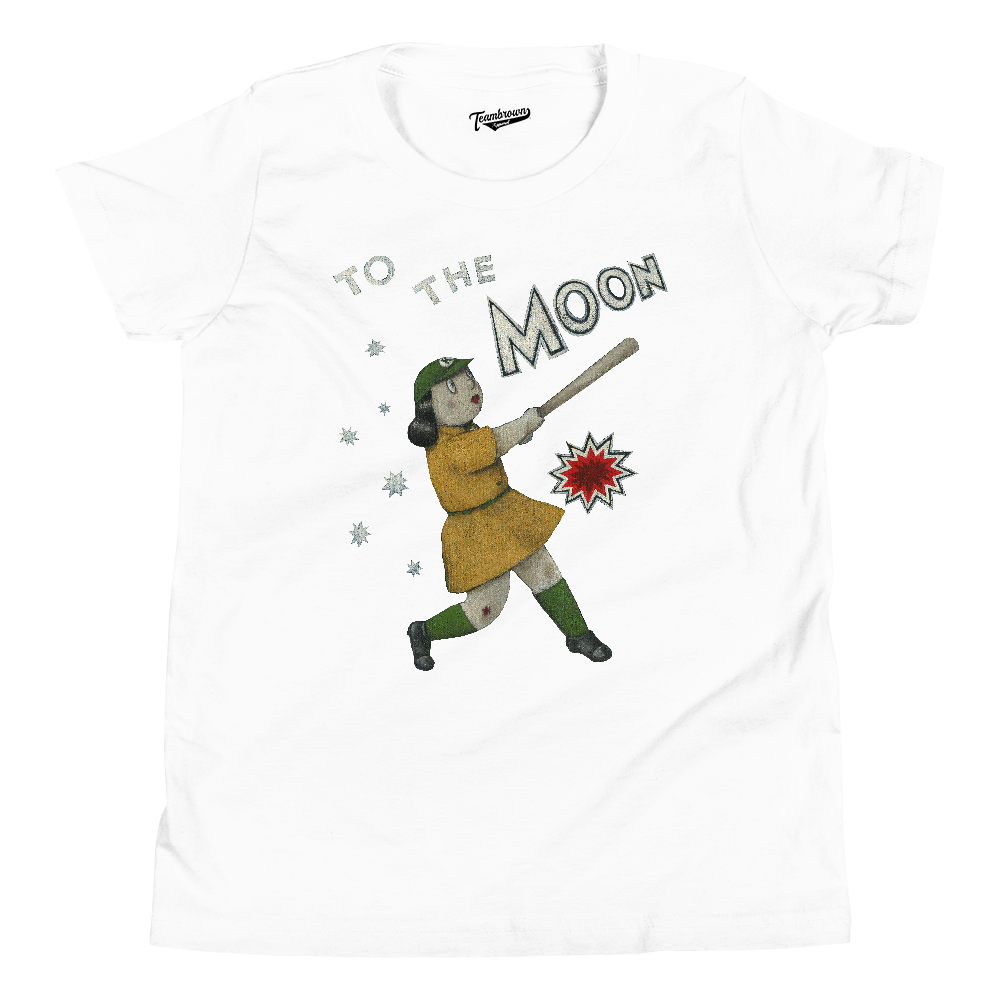 To The Moon - Kids T-Shirt | Officially Licensed - AAGPBL