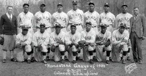 BHM - Greatest Negro League Team - '31 Homestead Grays