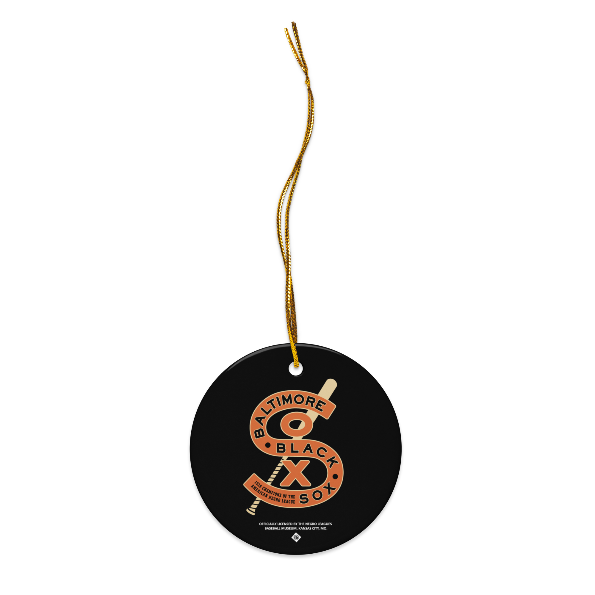 Baltimore Black Sox 1929 League Champions - Ceramic 2-Sided Ornament