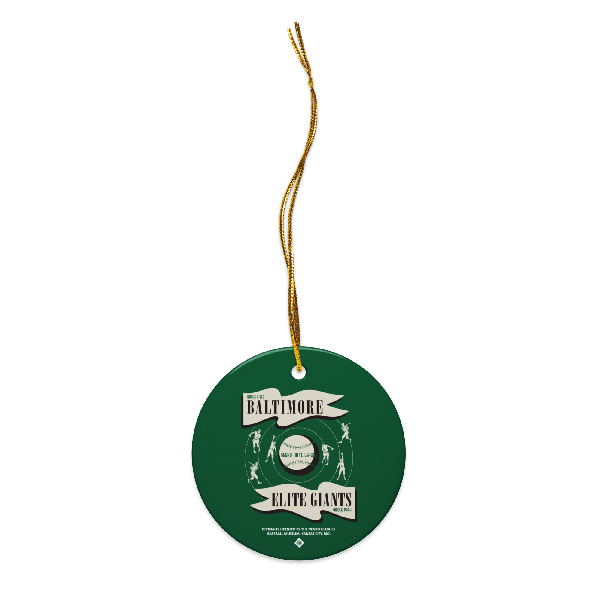 NNL - Baltimore Elite Giants - Ceramic 2-Sided Ornament