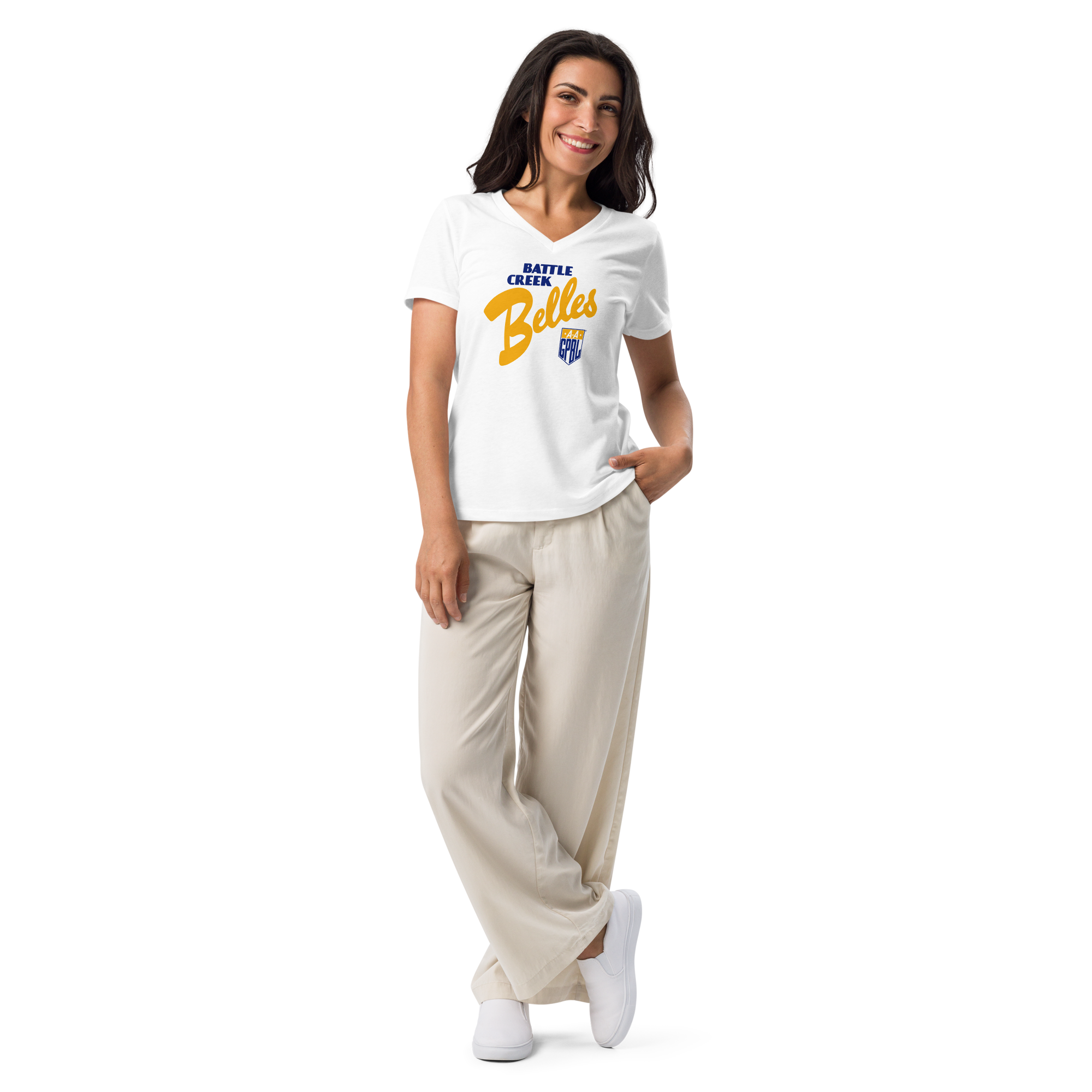 Battle Creek Belles - Classic Color - Women’s Relaxed V-Neck