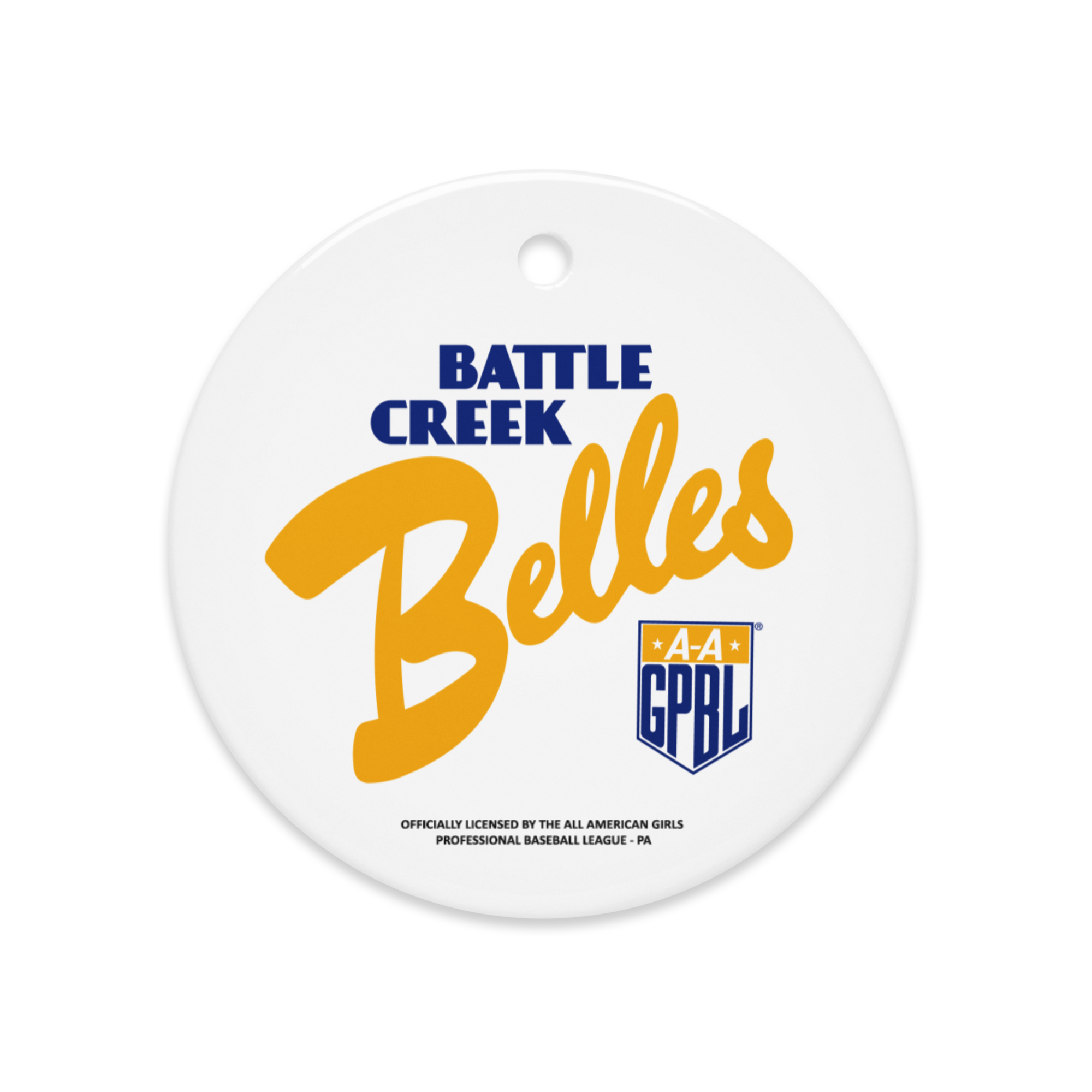 Battle Creek Belles - Classic Color - Ceramic 2-Sided Ornament