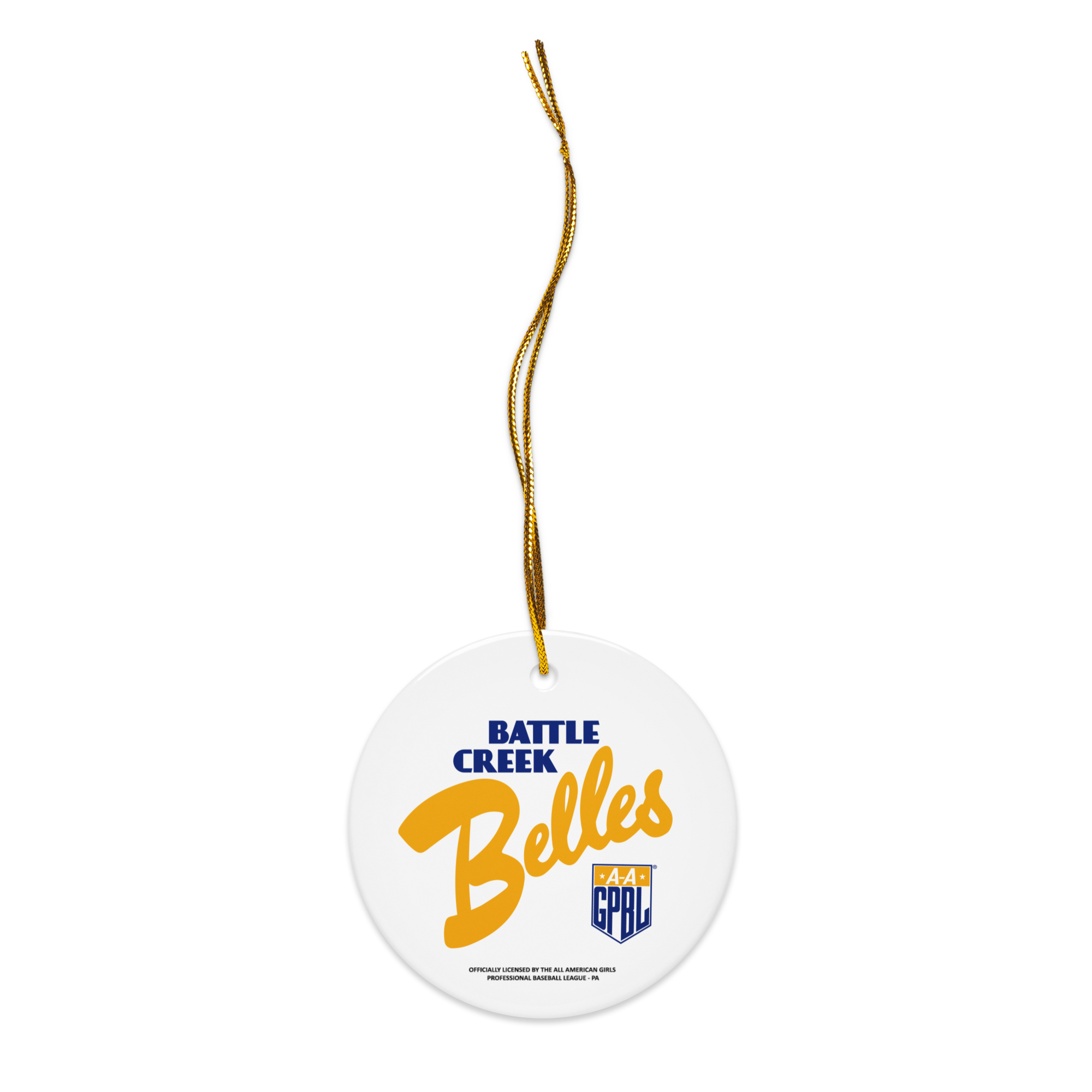 Battle Creek Belles - Classic Color - Ceramic 2-Sided Ornament