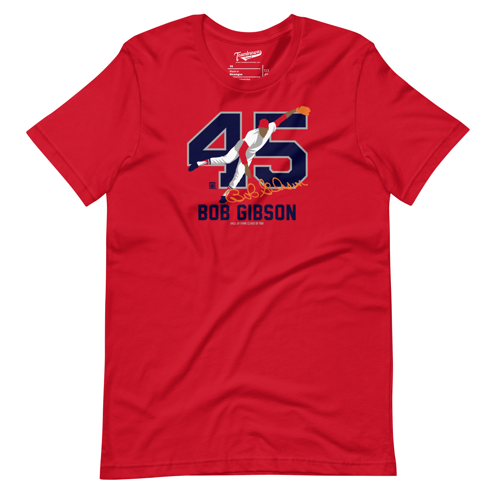 Baseball Hall of Fame Members - Bob Gibson - Silhouette - Unisex T-Shirt