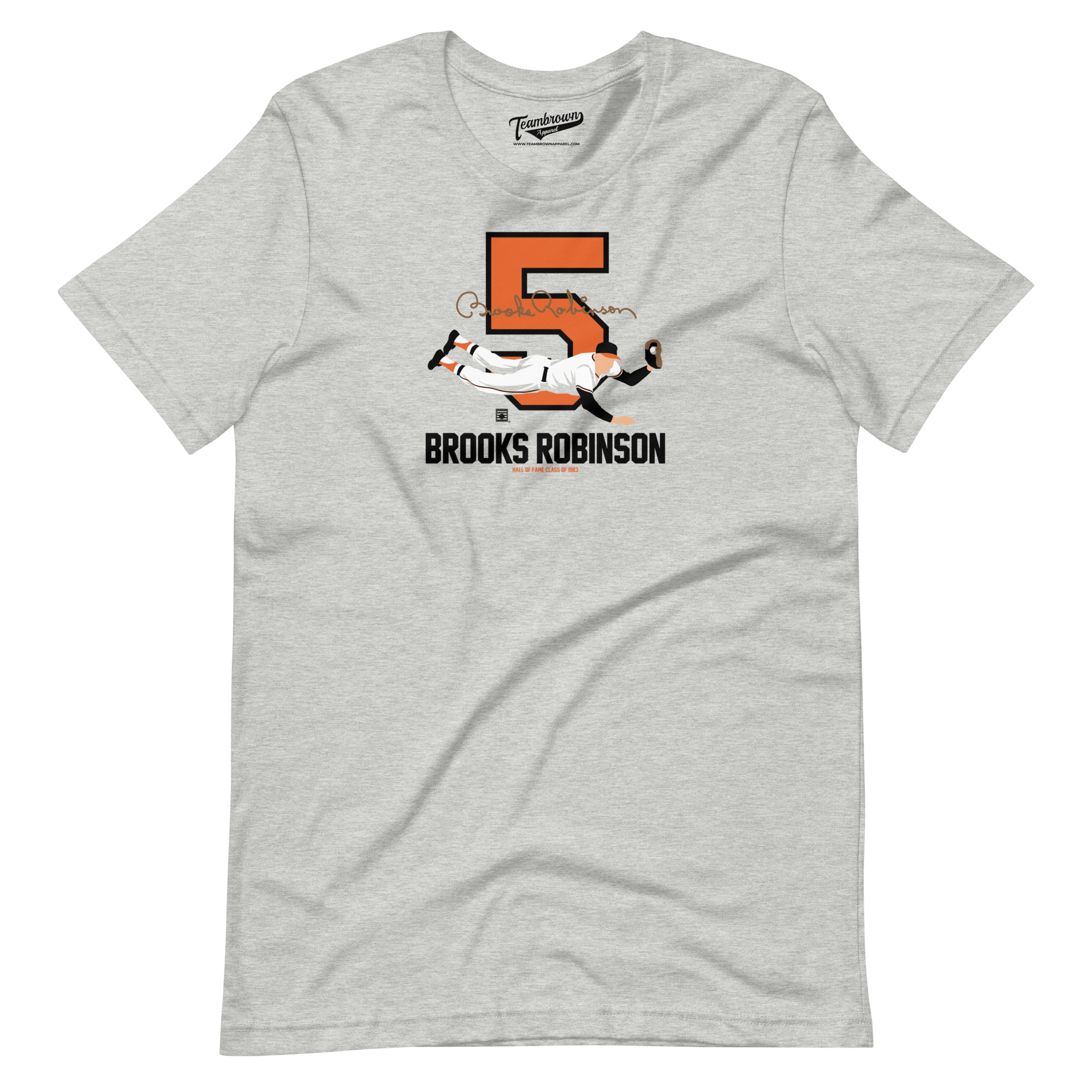 Baseball Hall of Fame Members - Brooks Robinson - Silhouette - Unisex T-Shirt