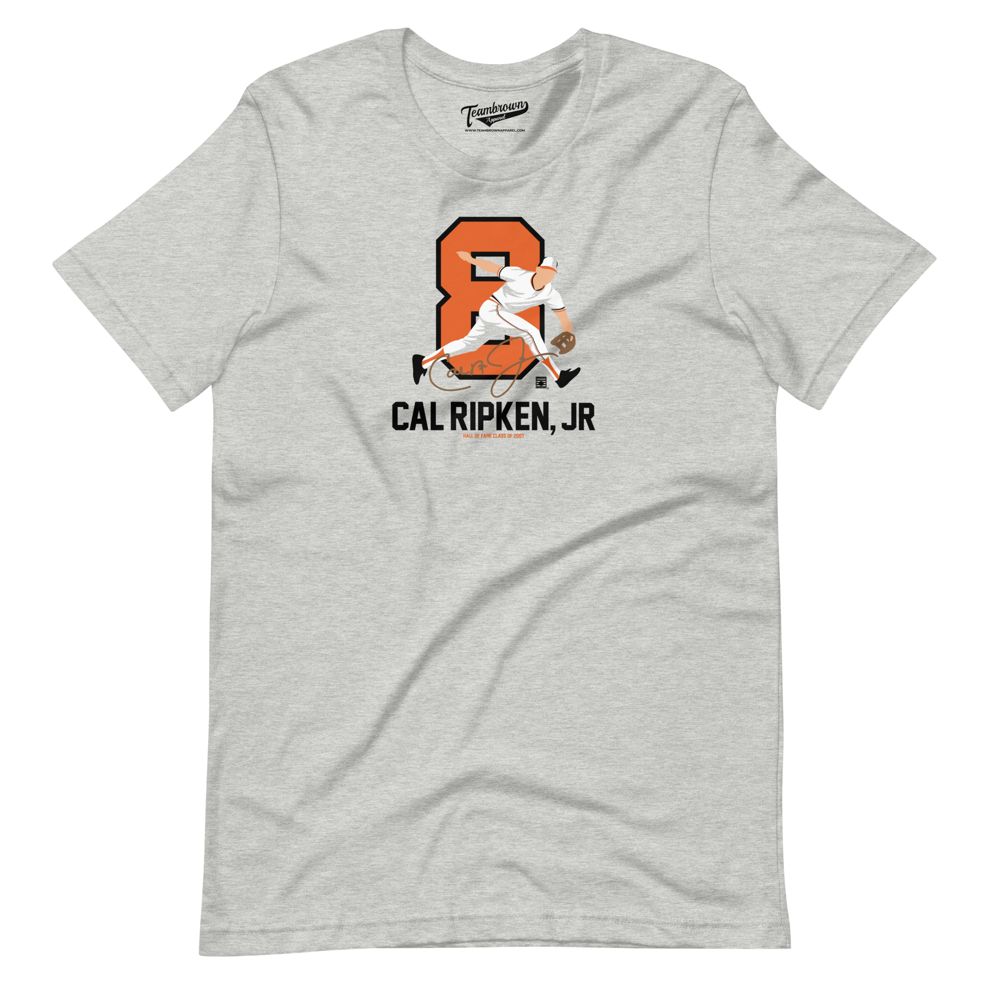 Baseball Hall of Fame Members - Cal Ripken Jr. - Silhouette - Unisex T-Shirt