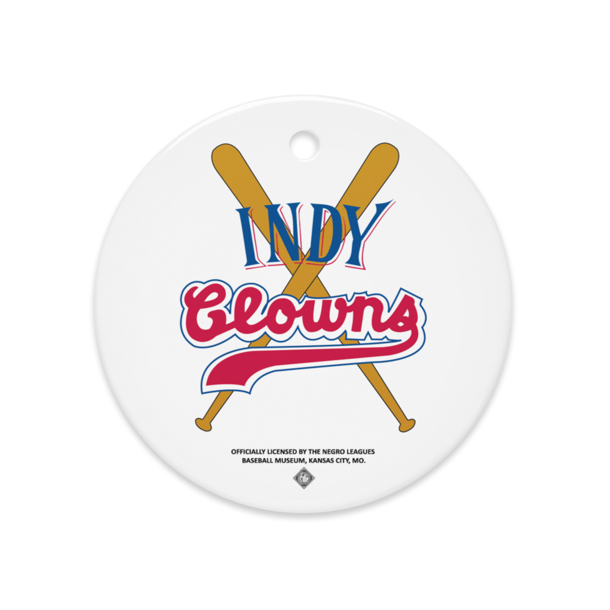 Indianapolis Clowns - Ceramic 2-Sided Ornament