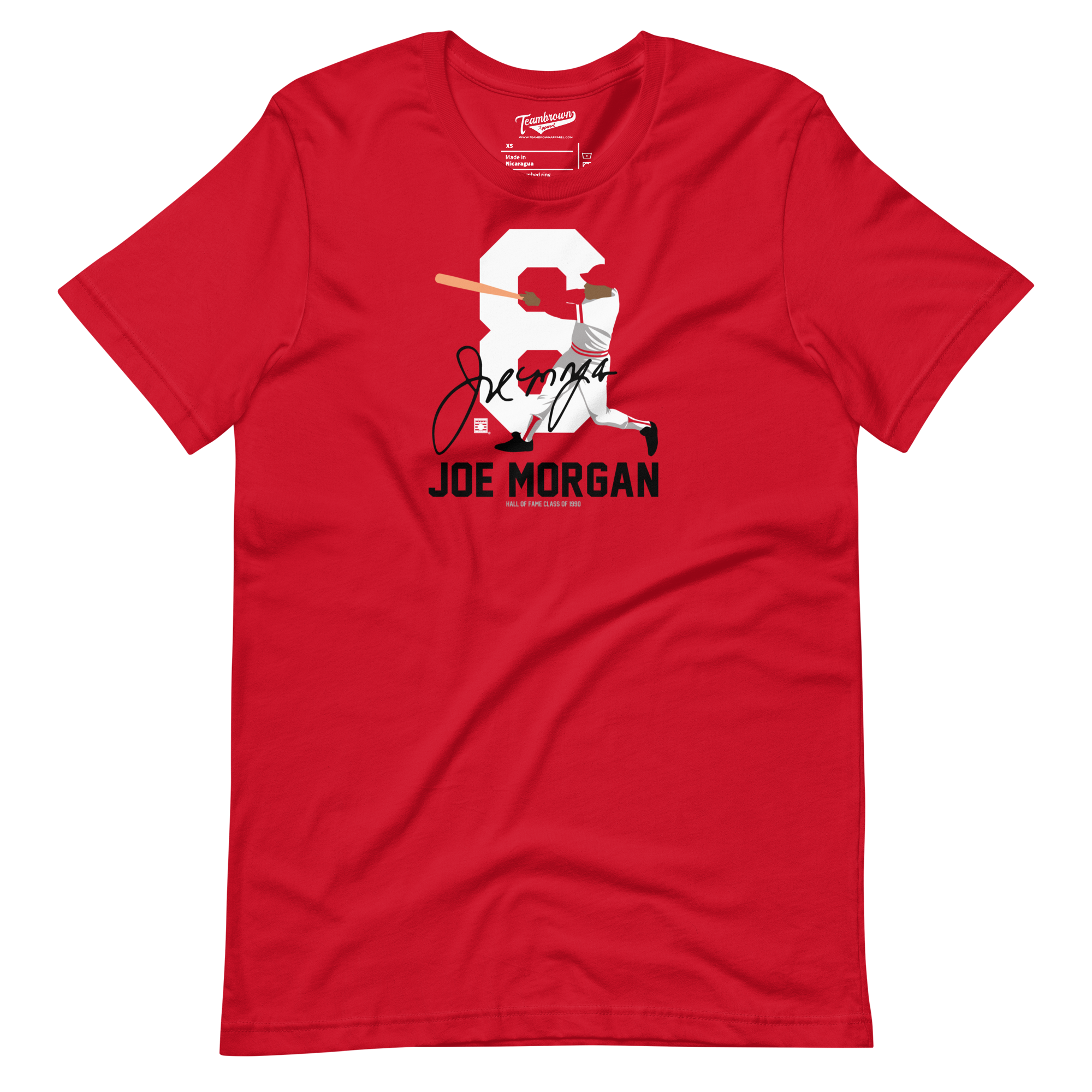 Baseball Hall of Fame Members - Joe Morgan - Silhouette - Unisex T-Shirt