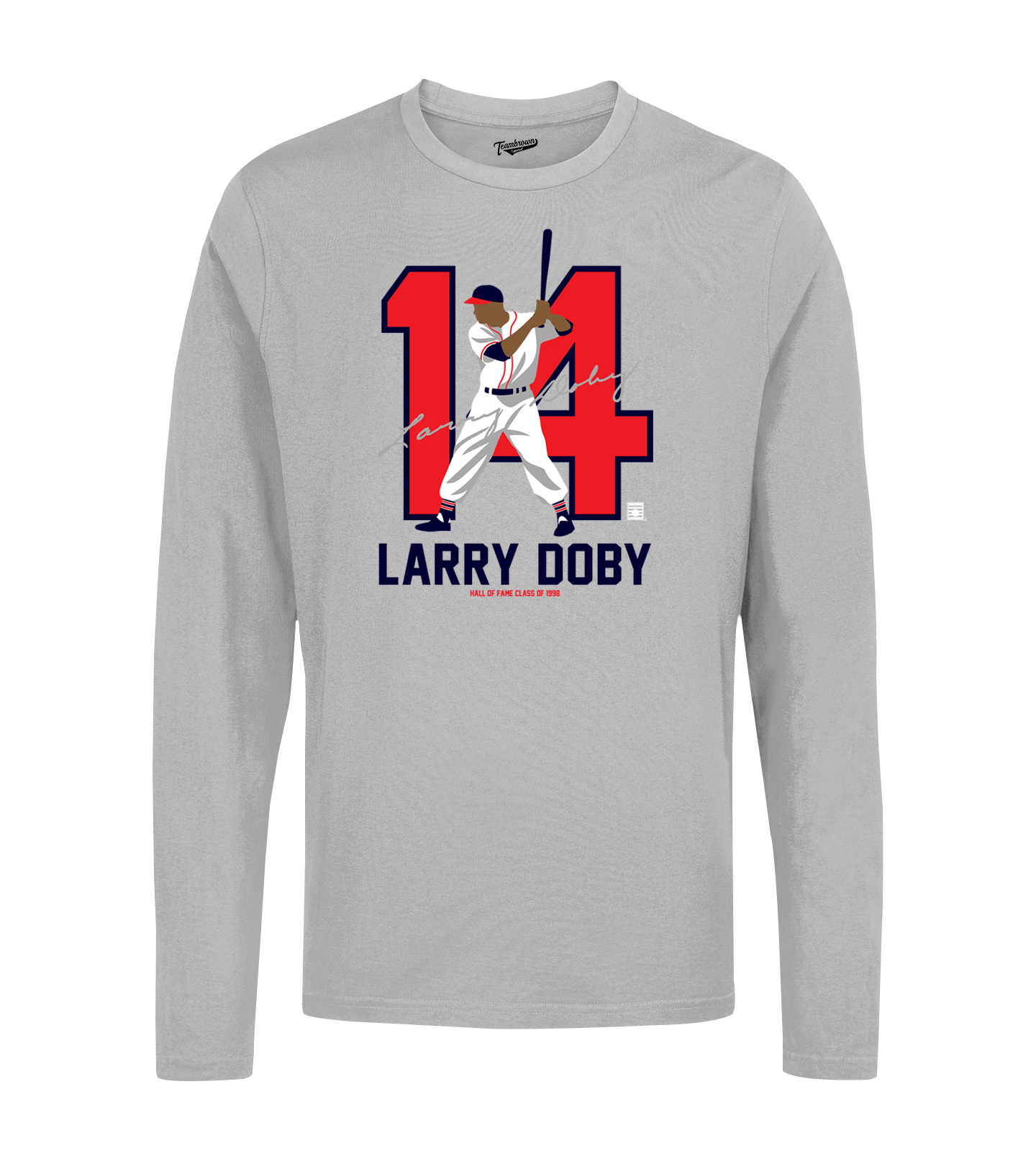 Baseball Hall of Fame Members - Larry Doby - Silhouette - Unisex Long Sleeve Shirt